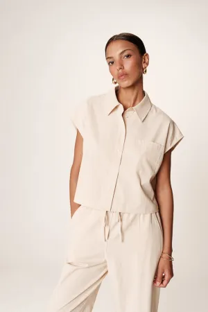 Grace & Mila Rise Beige Shirt
