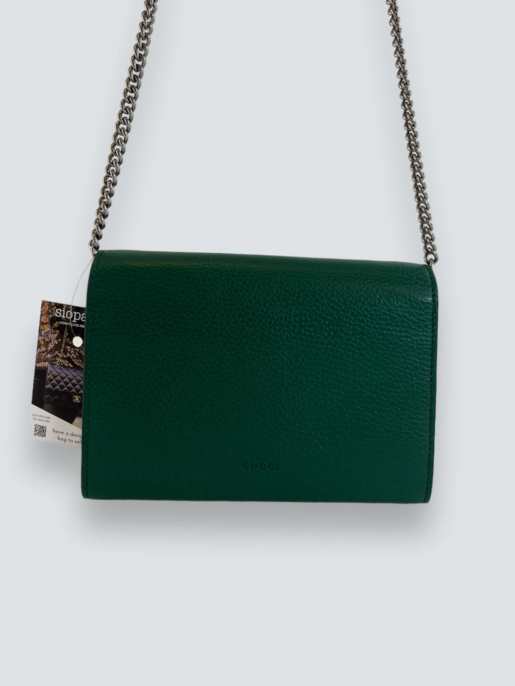 Gucci Emerald Green Leather Small Dionysus