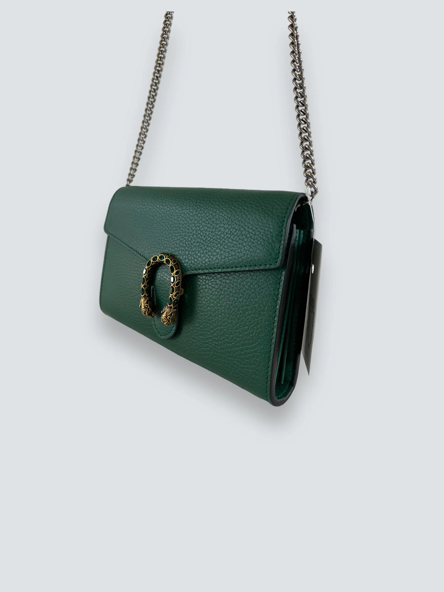 Gucci Emerald Green Leather Small Dionysus