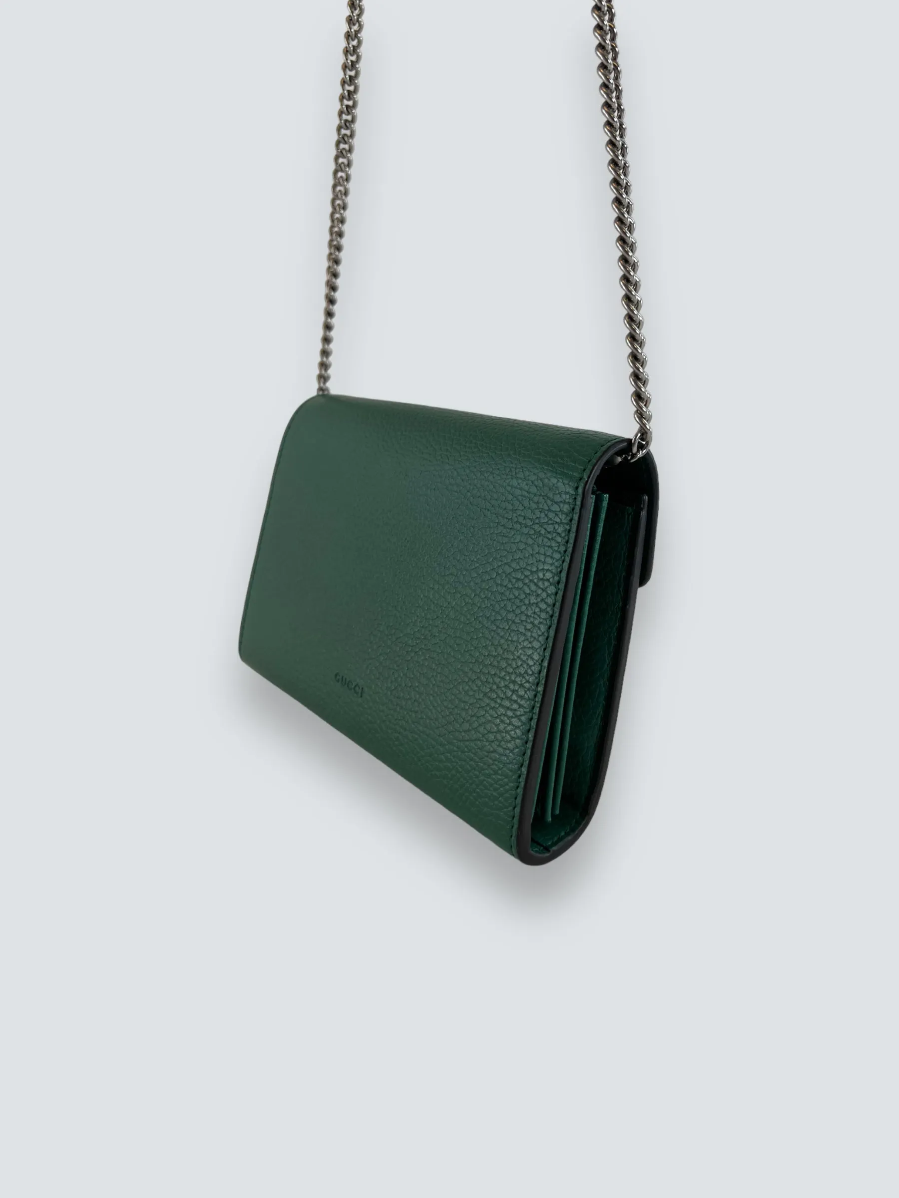 Gucci Emerald Green Leather Small Dionysus