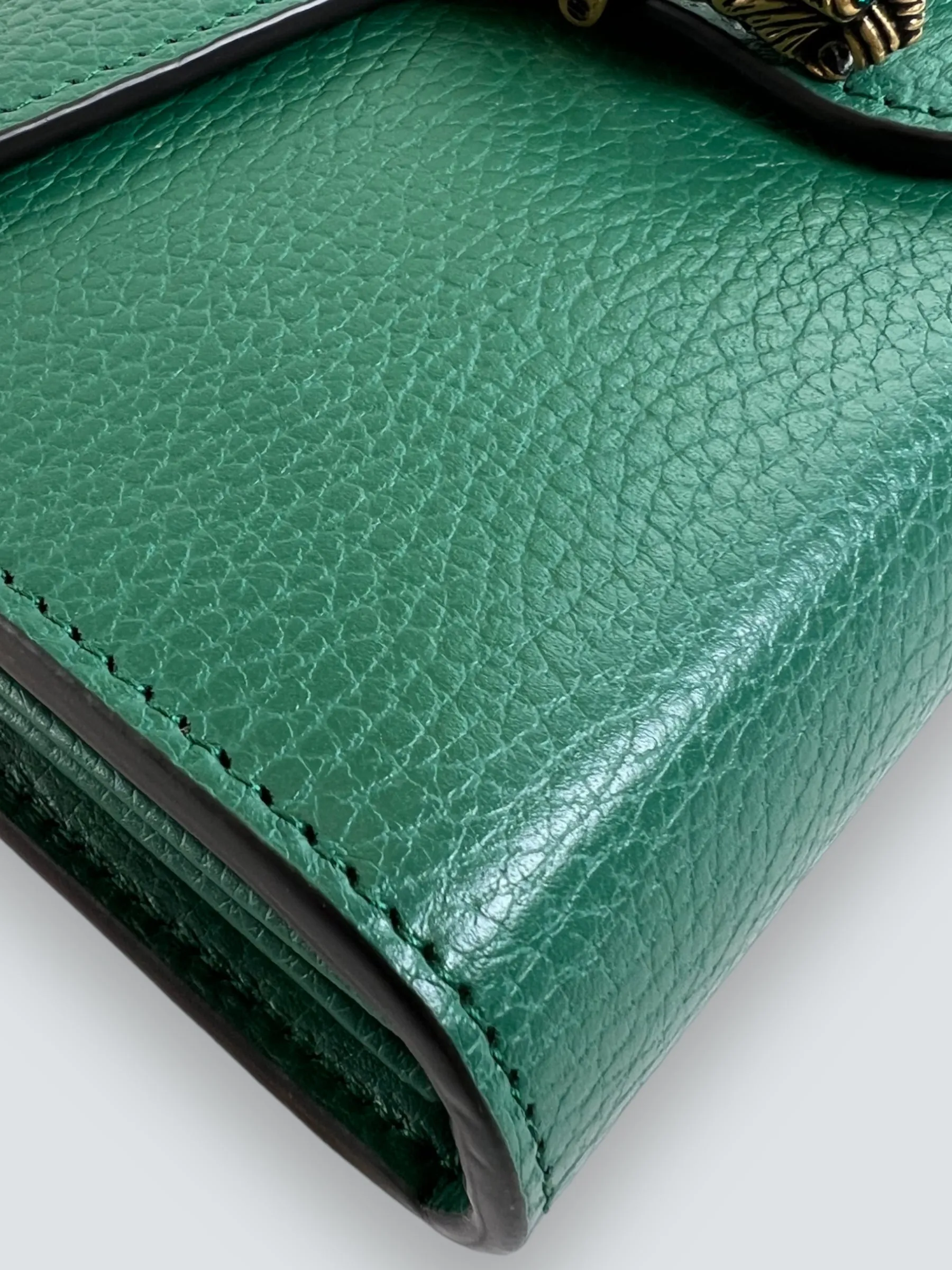 Gucci Emerald Green Leather Small Dionysus