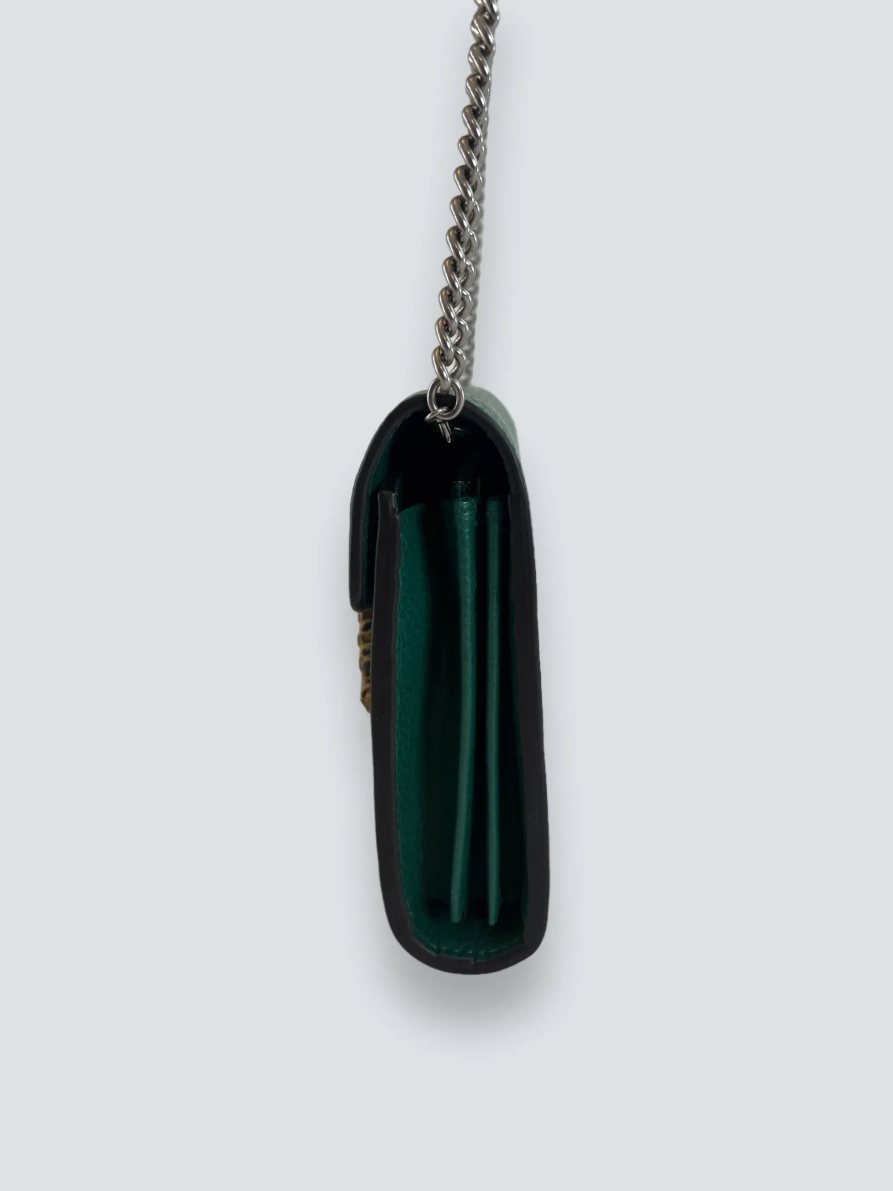 Gucci Emerald Green Leather Small Dionysus
