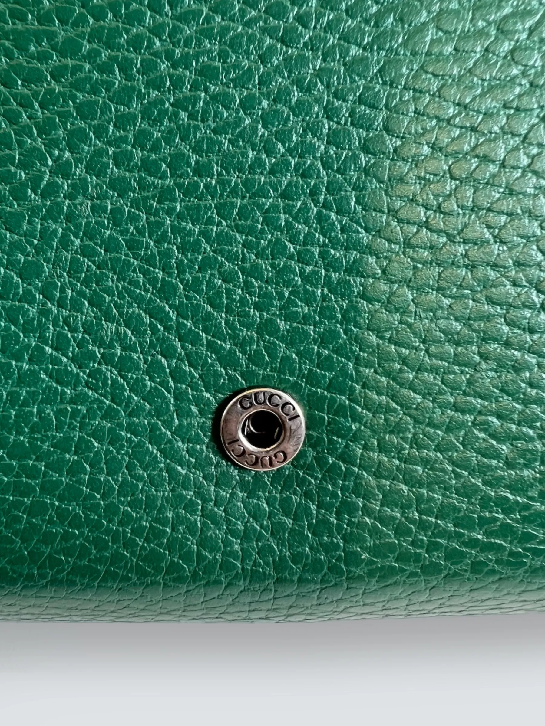 Gucci Emerald Green Leather Small Dionysus