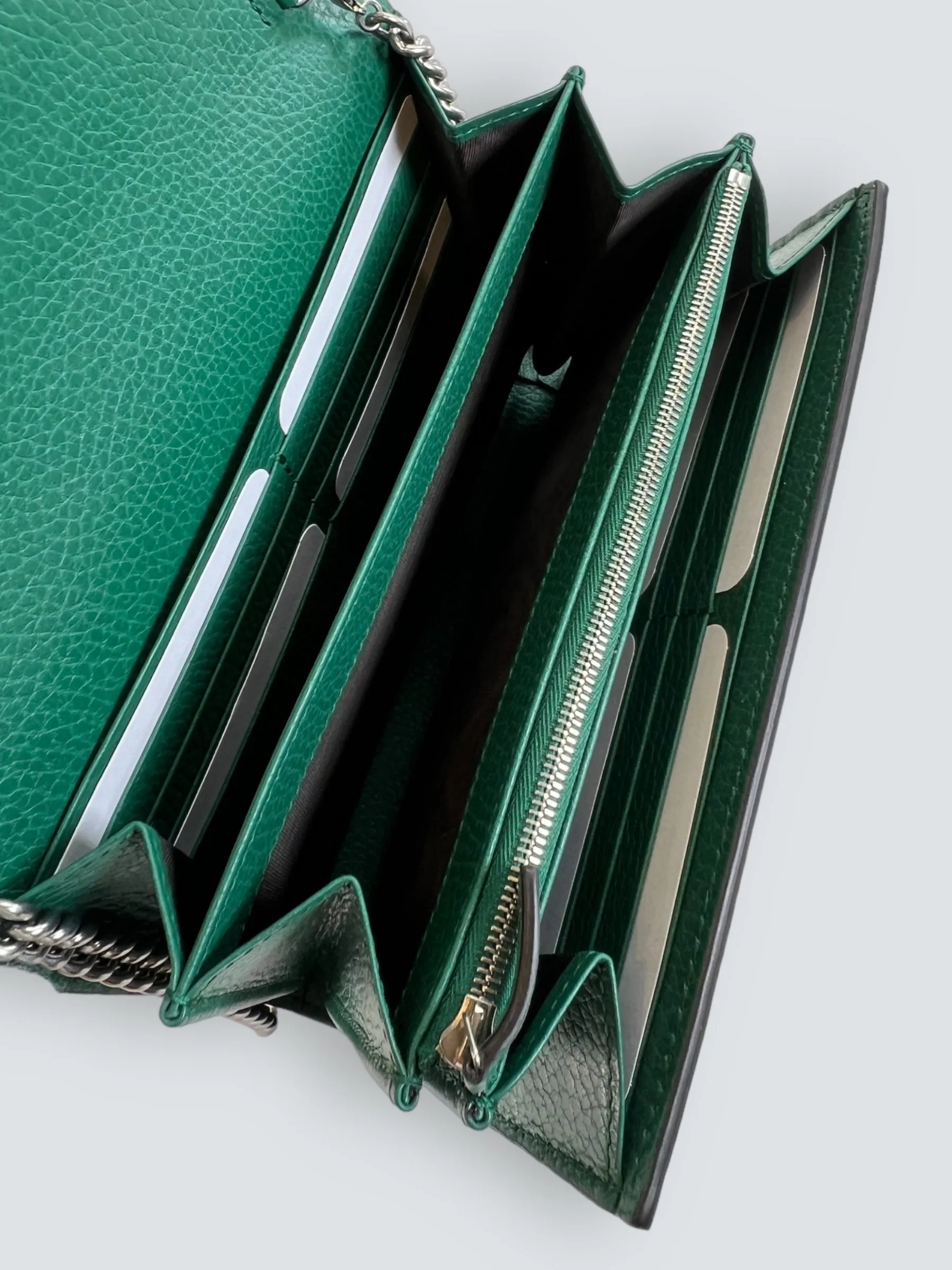 Gucci Emerald Green Leather Small Dionysus