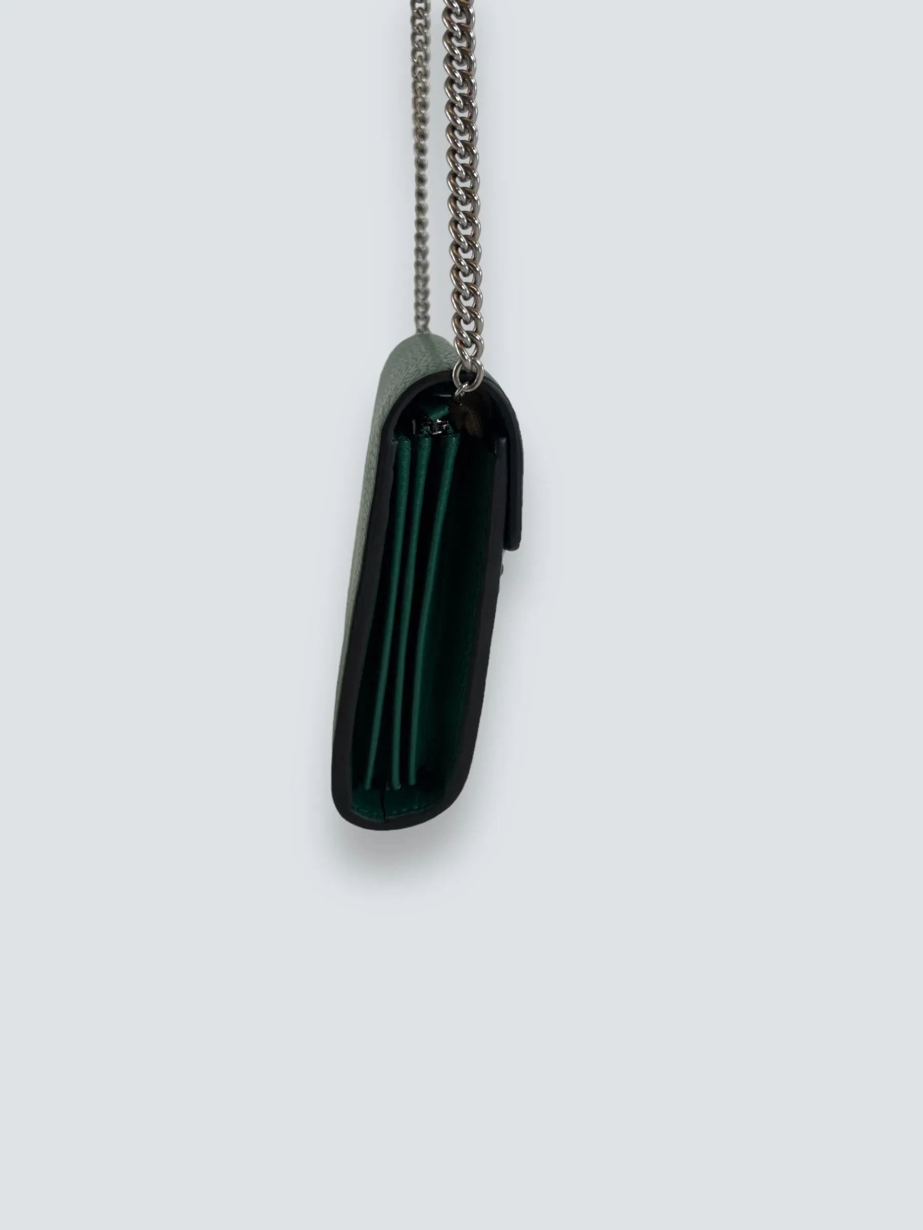 Gucci Emerald Green Leather Small Dionysus