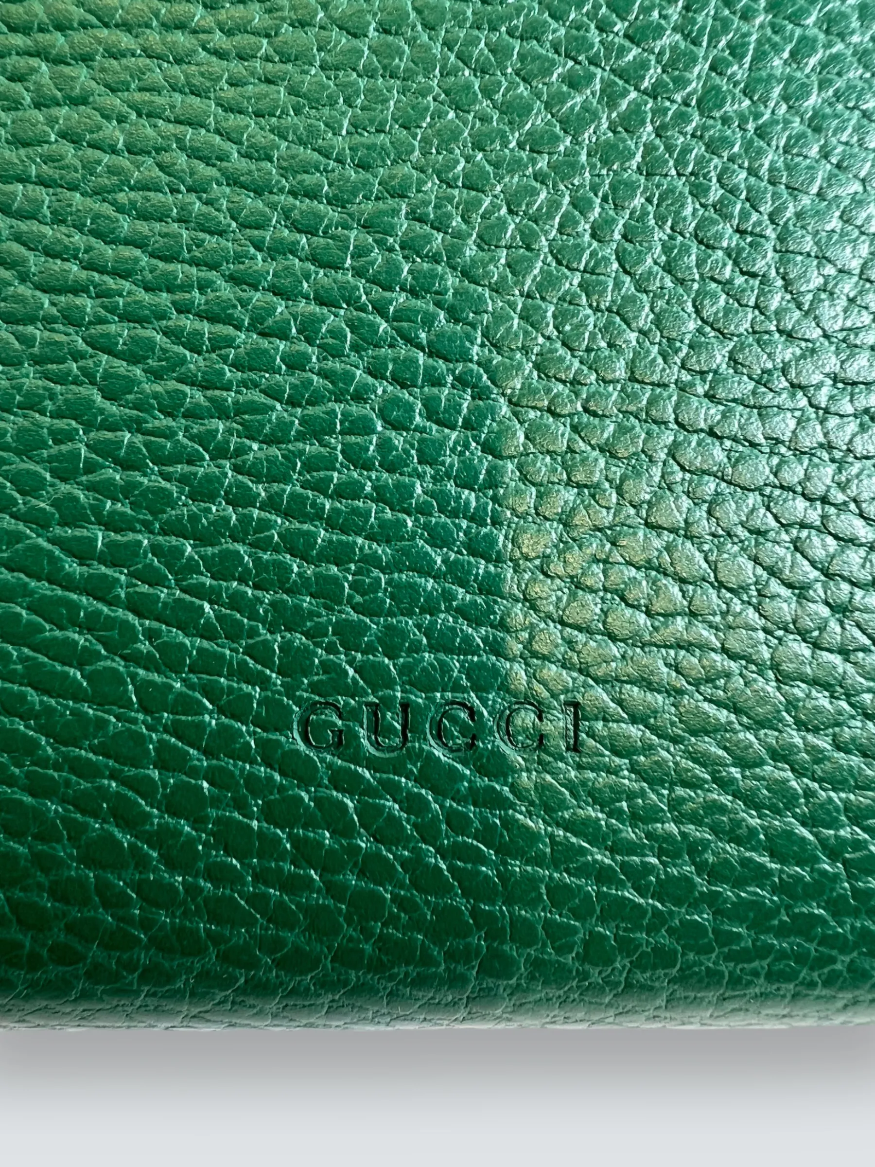 Gucci Emerald Green Leather Small Dionysus