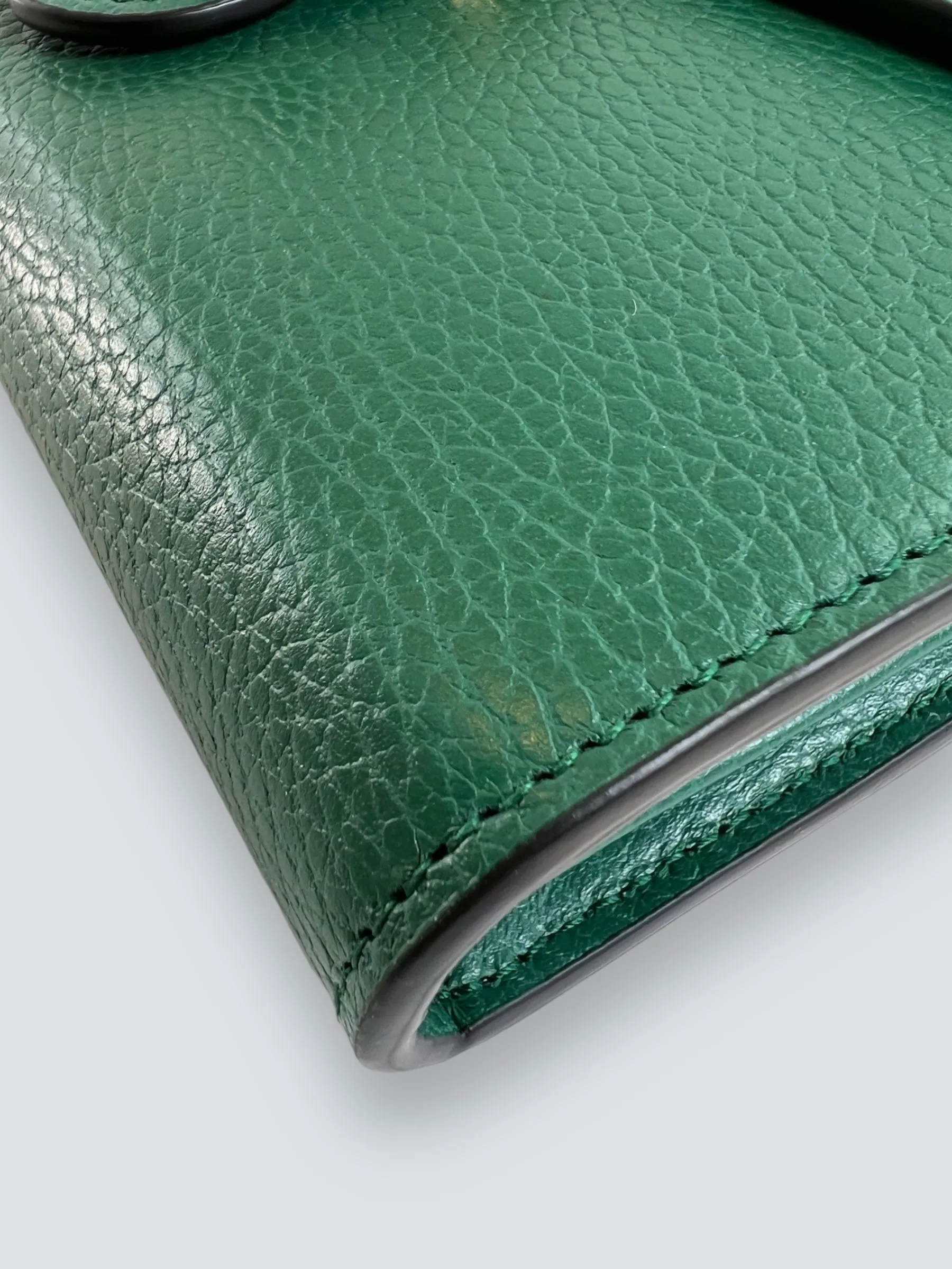 Gucci Emerald Green Leather Small Dionysus