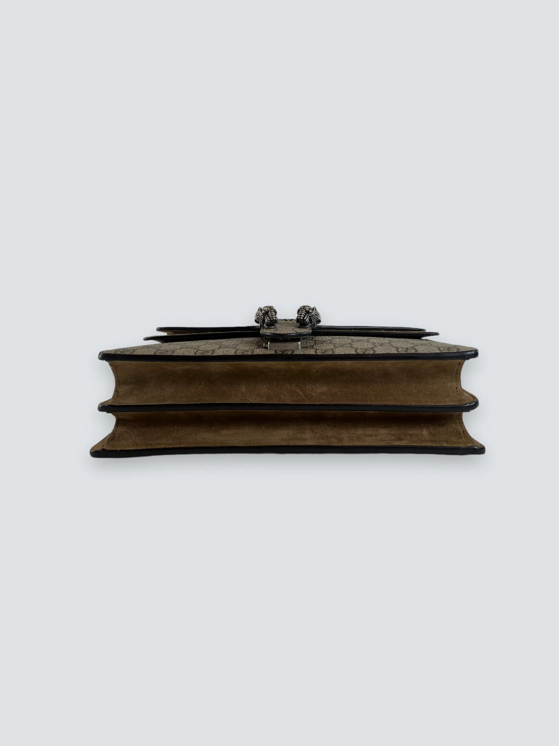 Gucci Monogram Canvas & Suede Dionysus Shoulder Bag