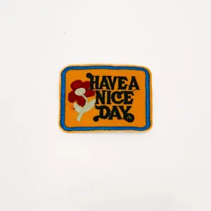 Have A Nice Day Iron On Patch