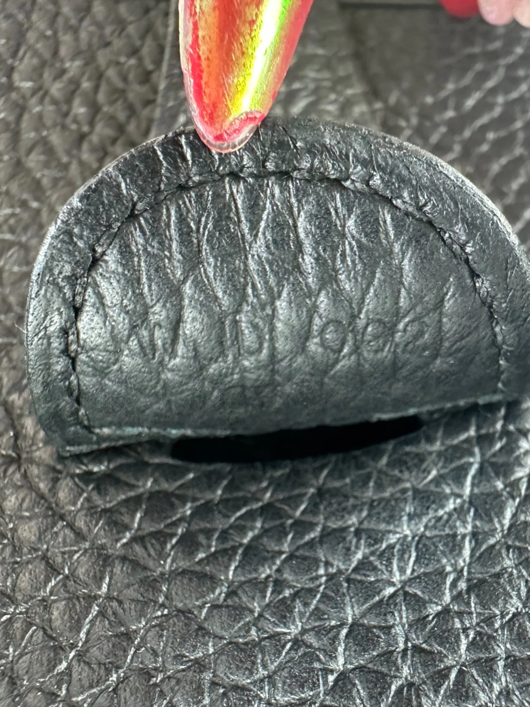 Hermes Black Leather Medium Evelyne Crossbody
