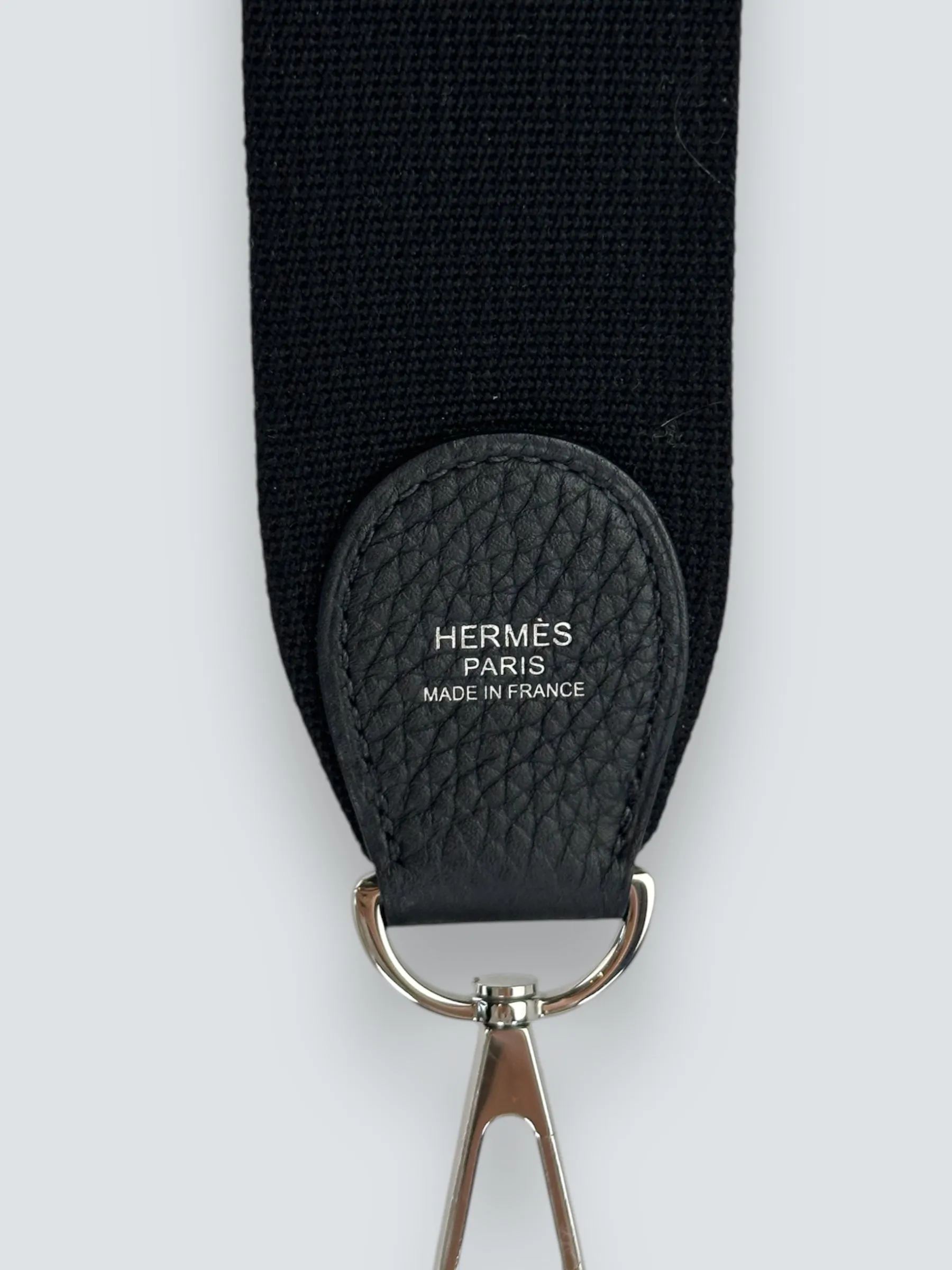 Hermes Black Leather Medium Evelyne Crossbody