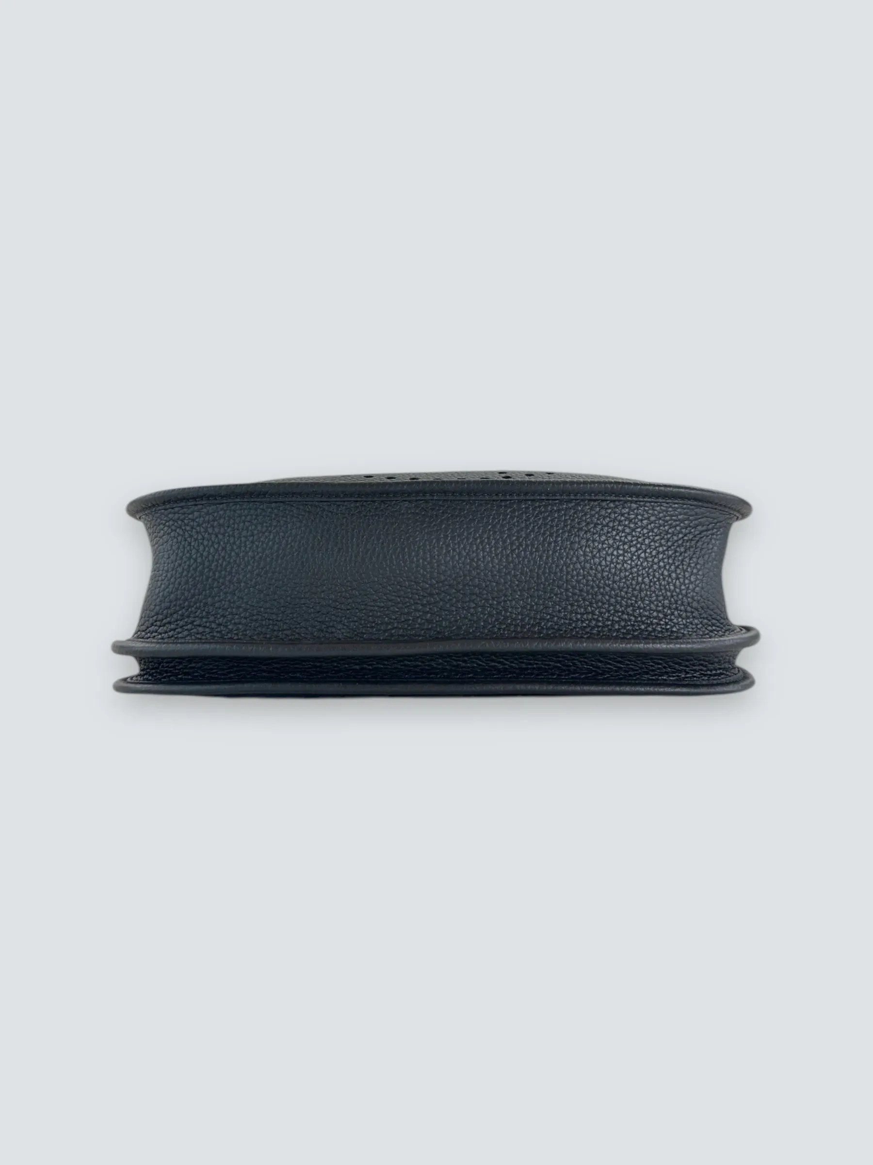 Hermes Black Leather Medium Evelyne Crossbody