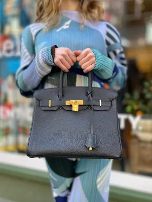 Hermès Black Togo Leather Birkin 30