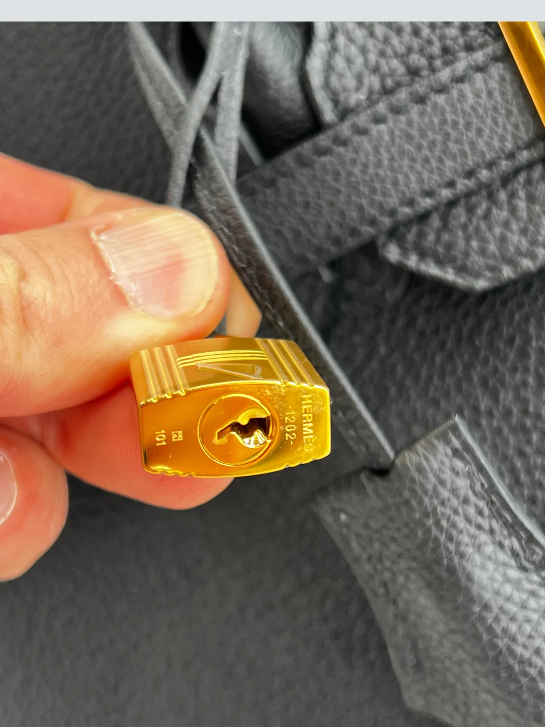 Hermès Black Togo Leather Birkin 30