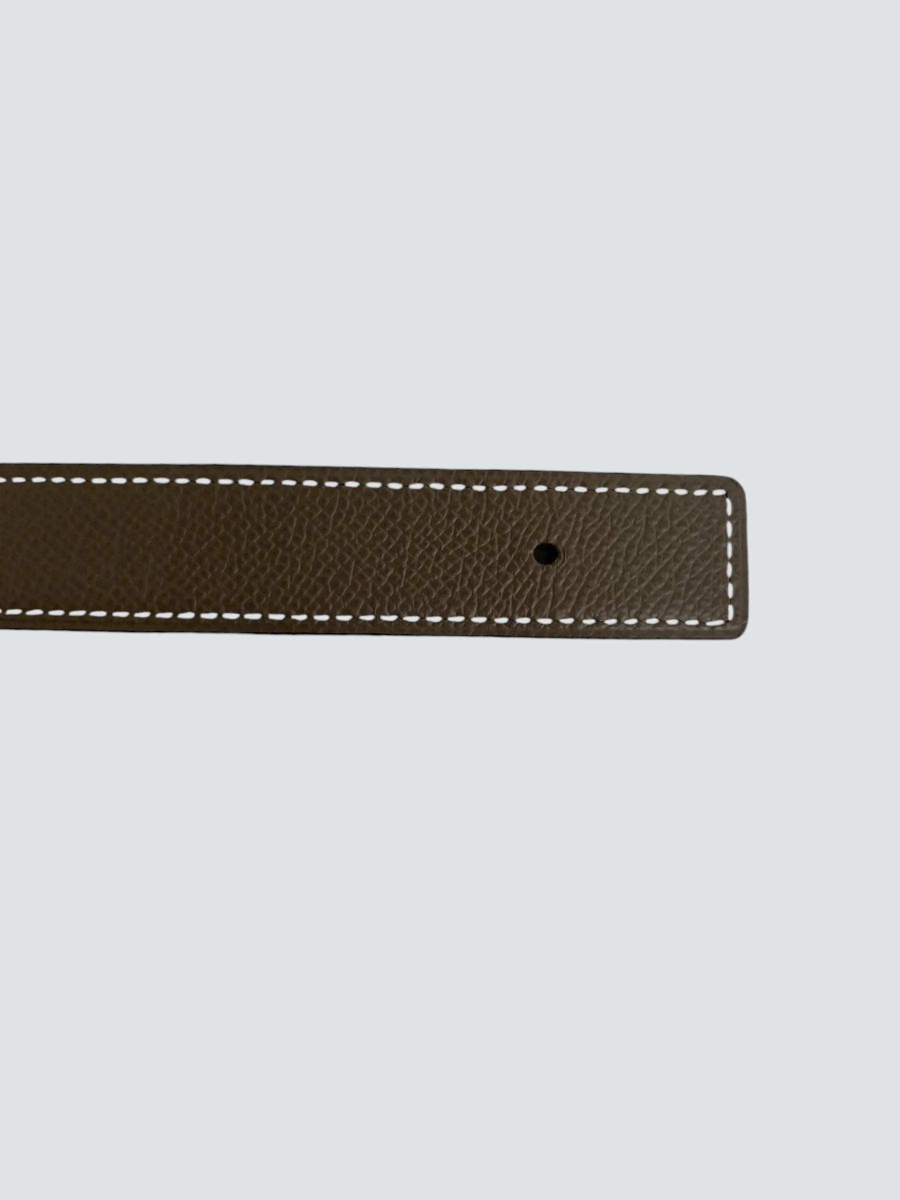 Hermès Grey Leather Reversible 24MM Belt - Uk 6/8 fit