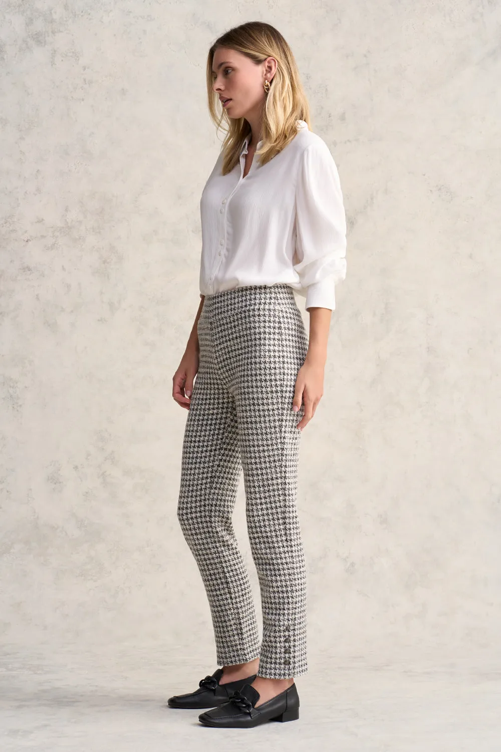 Houndstooth Pant - Jacquard Houndstooth