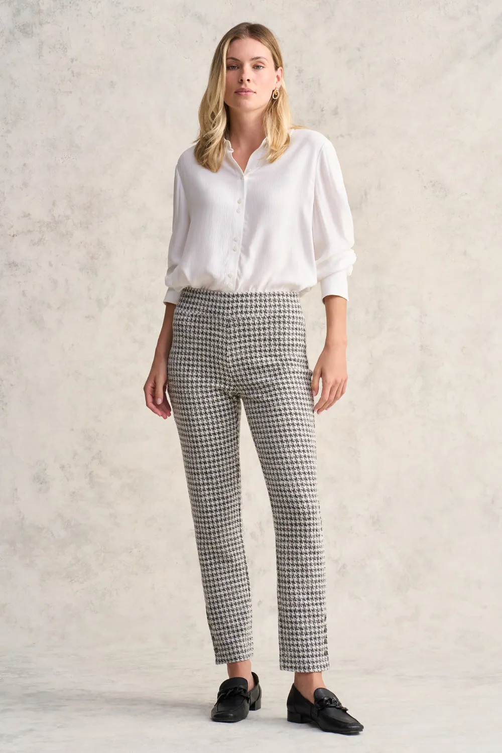 Houndstooth Pant - Jacquard Houndstooth