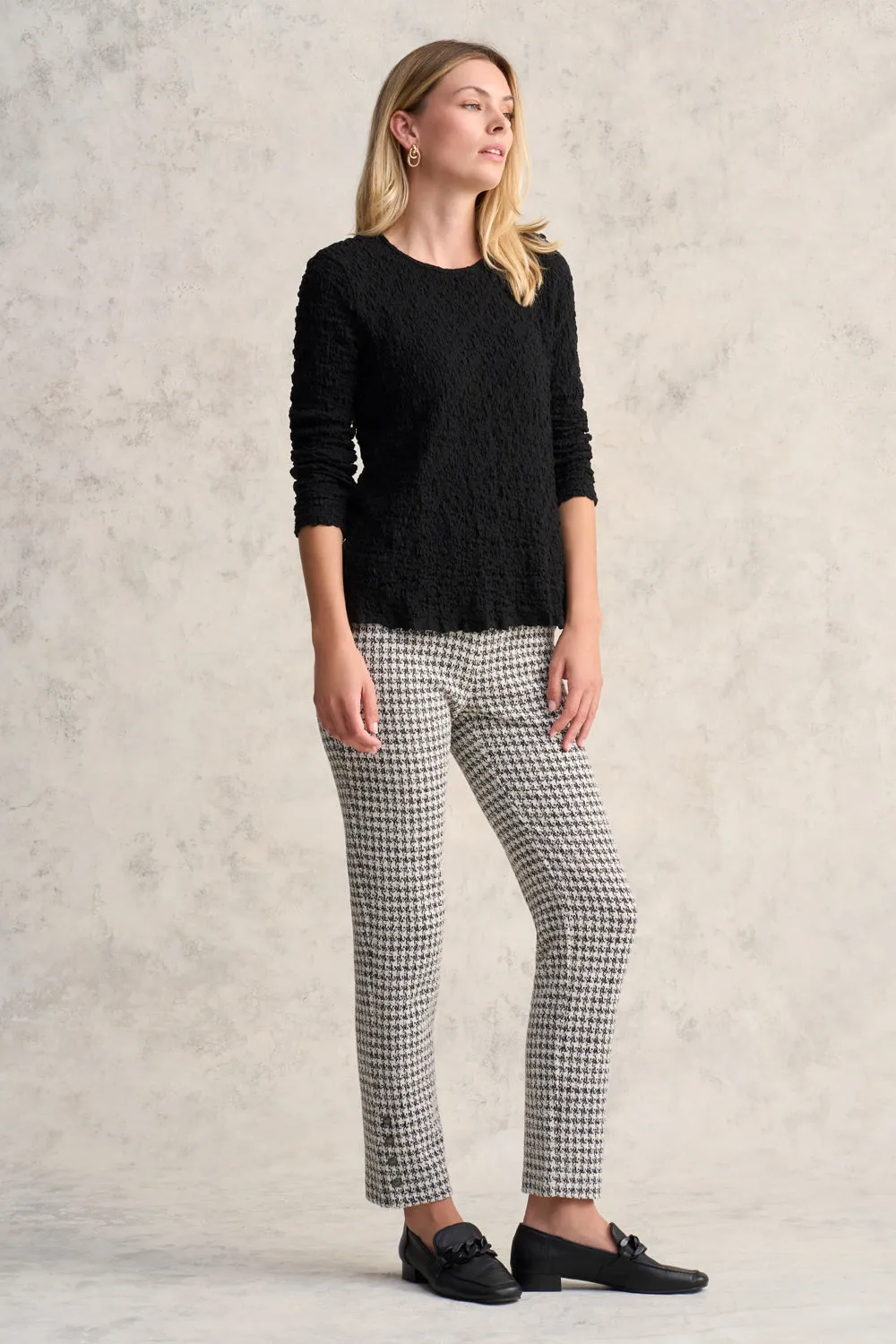 Houndstooth Pant - Jacquard Houndstooth