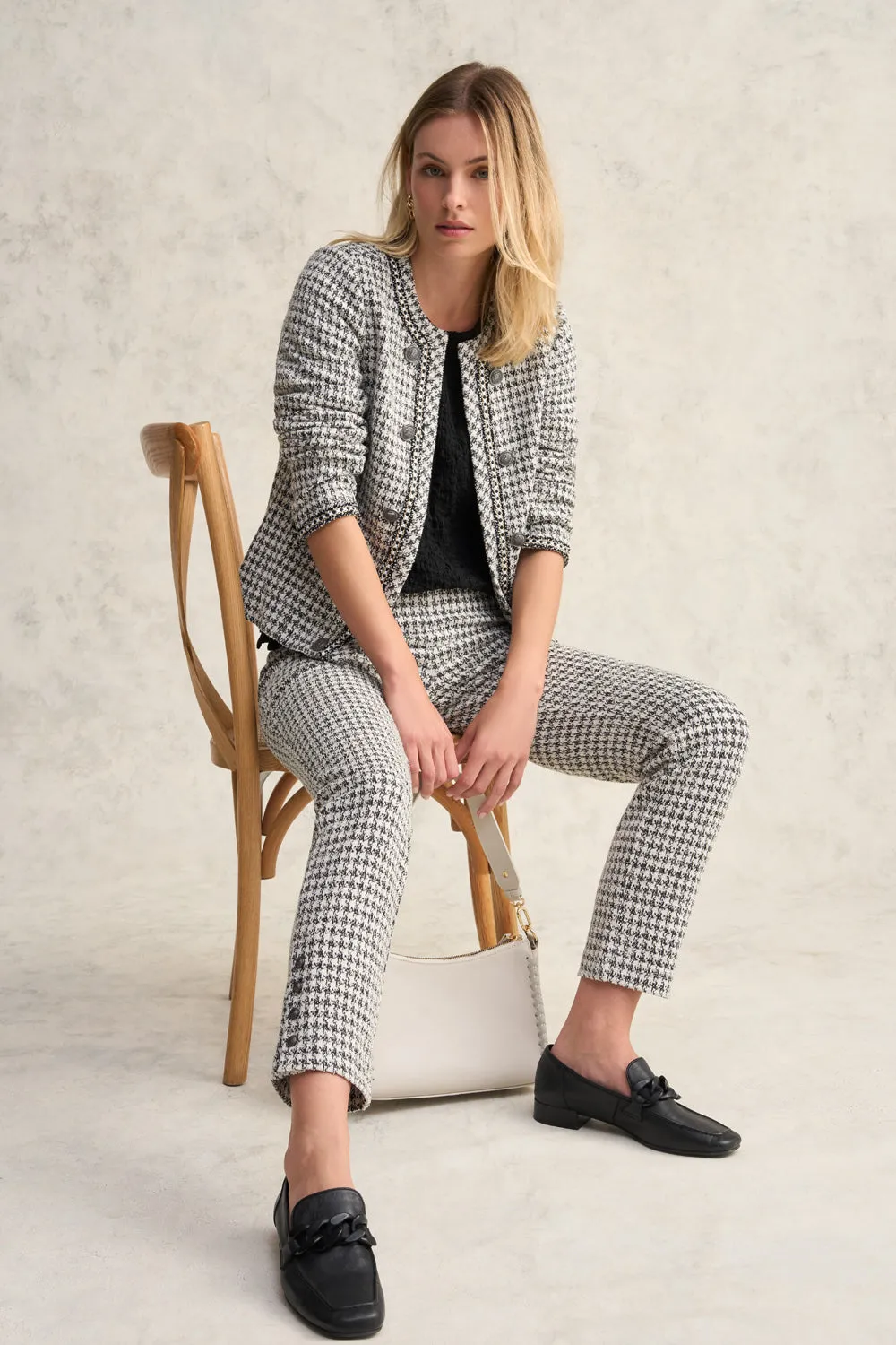 Houndstooth Pant - Jacquard Houndstooth
