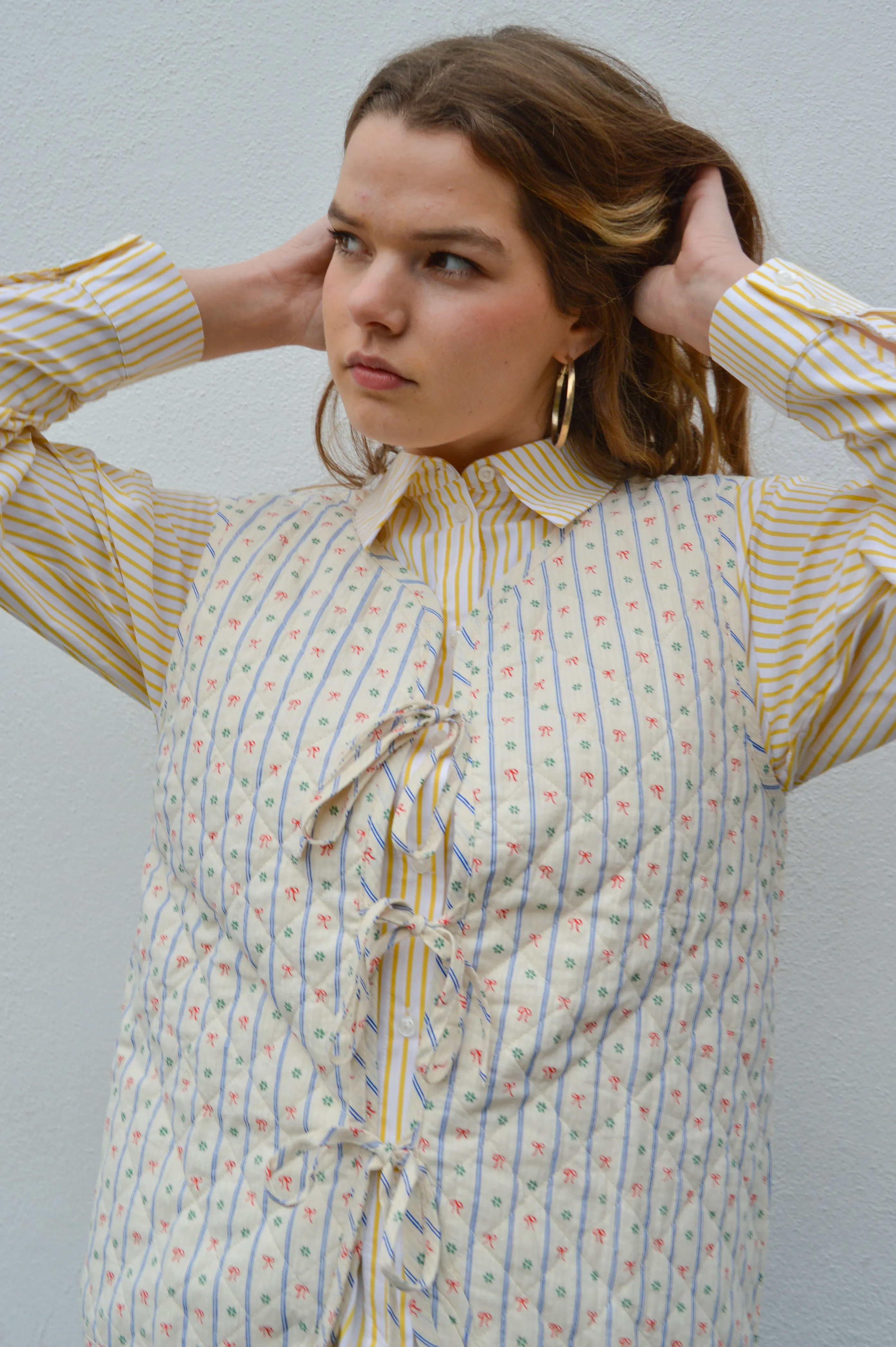 ICHI Quarry Bow Vintage Vest