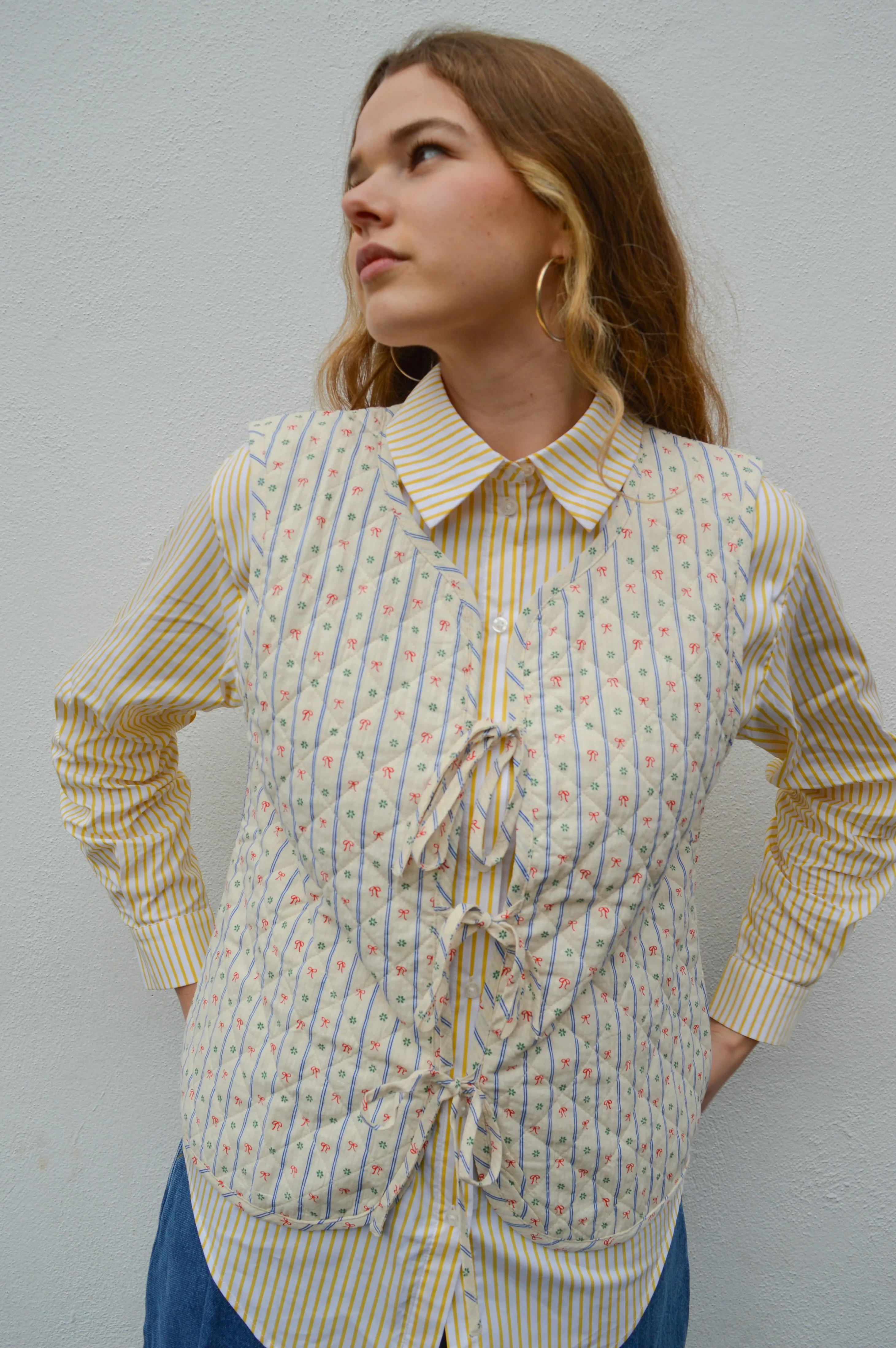 ICHI Quarry Bow Vintage Vest