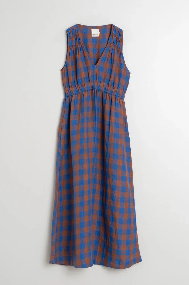 Indi & Cold Azul Klein Check Dress