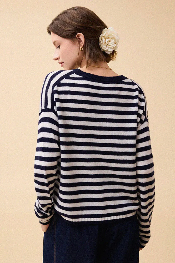 Iris Aria Stripe Cashmere Jumper
