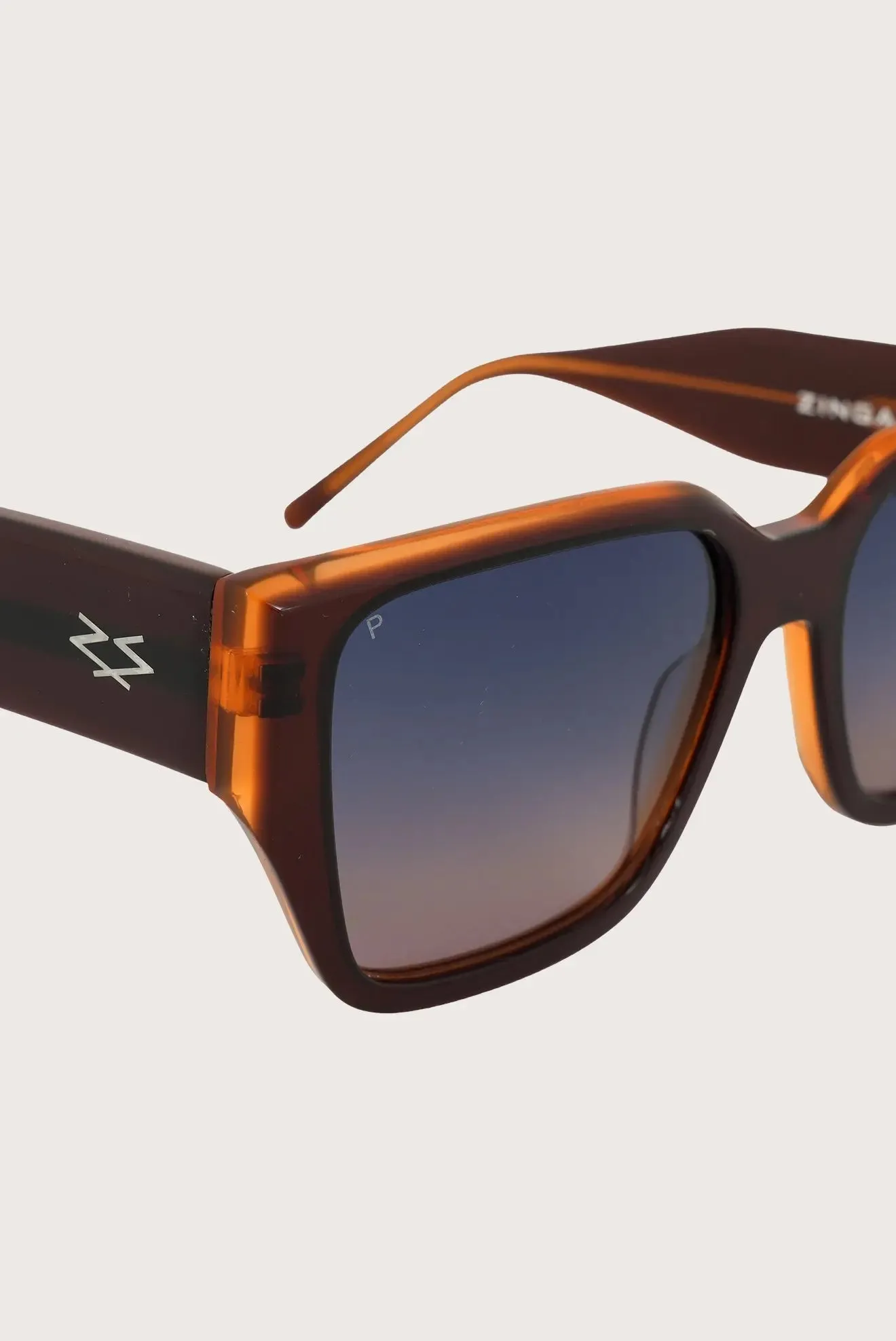 Janick Glasses - Square - Two-Layer Carey