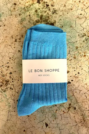 Le Bon Shoppe Her Blue Water Socks