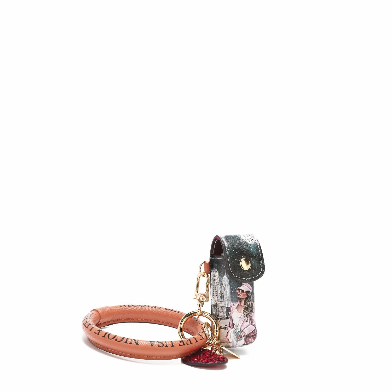 LIPSTICK CASE WRISTLET KEYCHAIN