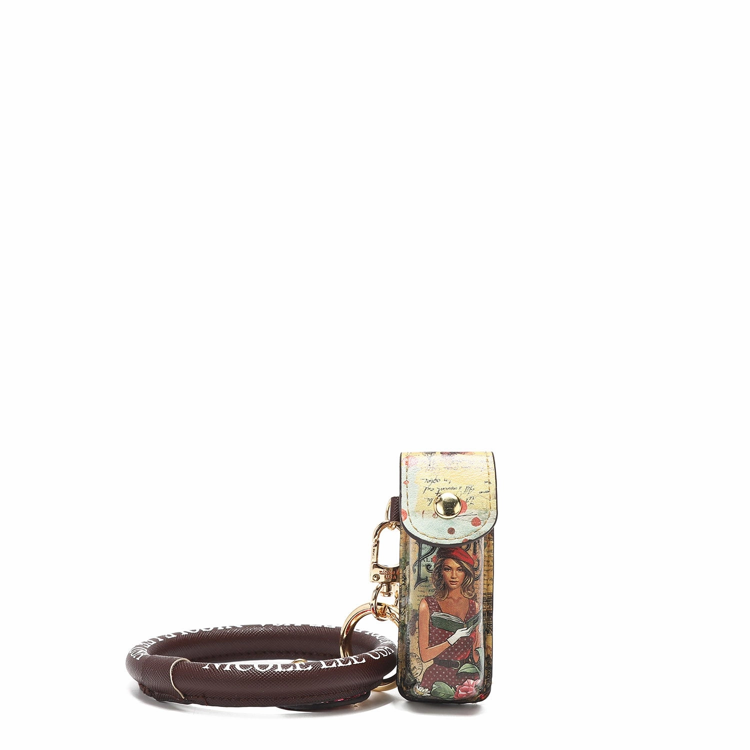 LIPSTICK CASE WRISTLET KEYCHAIN