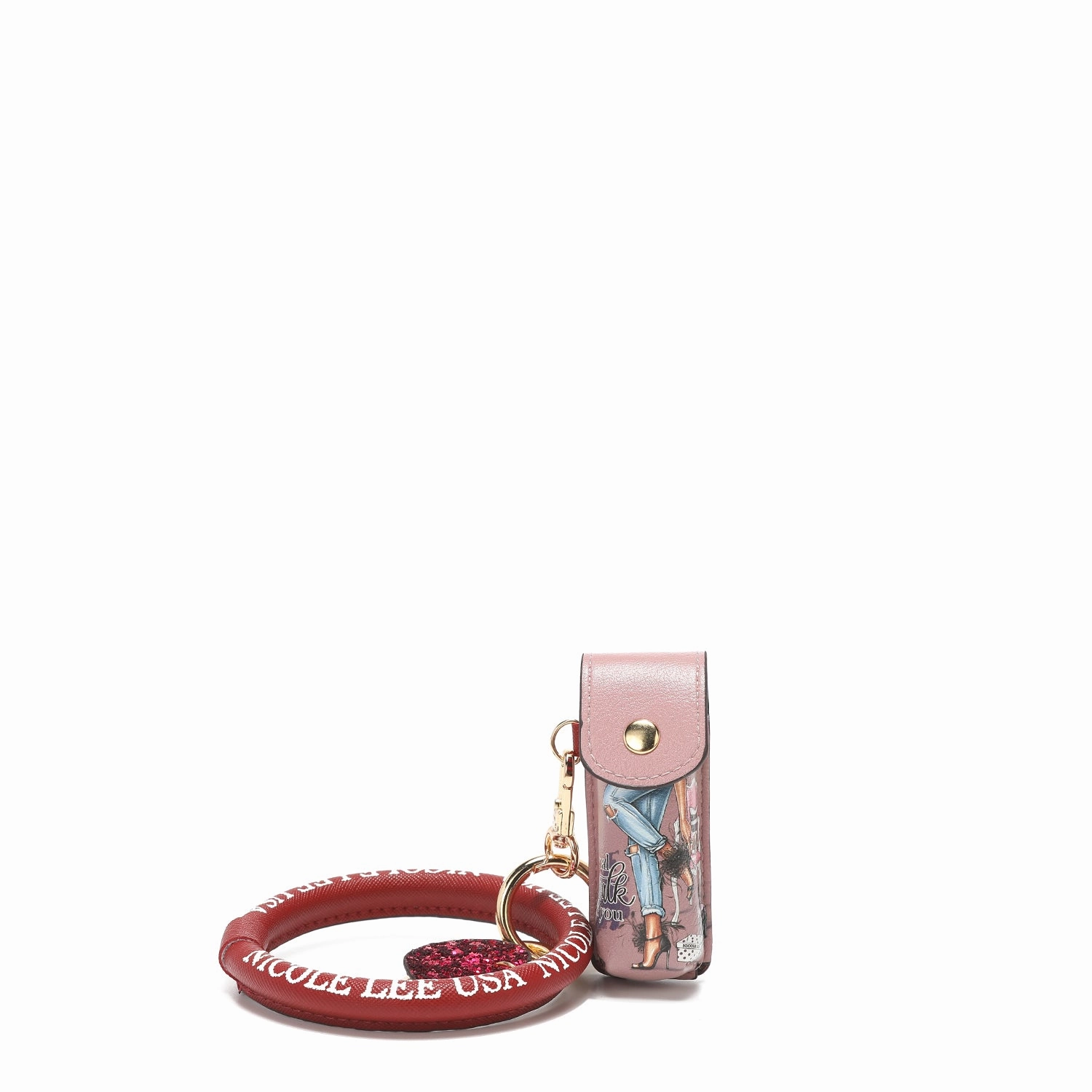 LIPSTICK CASE WRISTLET KEYCHAIN