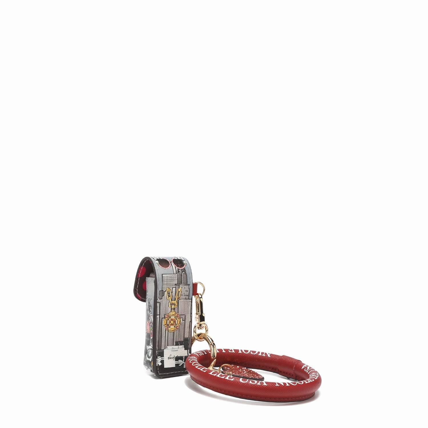 LIPSTICK CASE WRISTLET KEYCHAIN