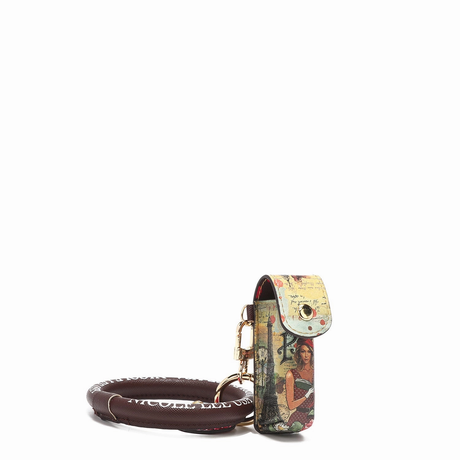 LIPSTICK CASE WRISTLET KEYCHAIN