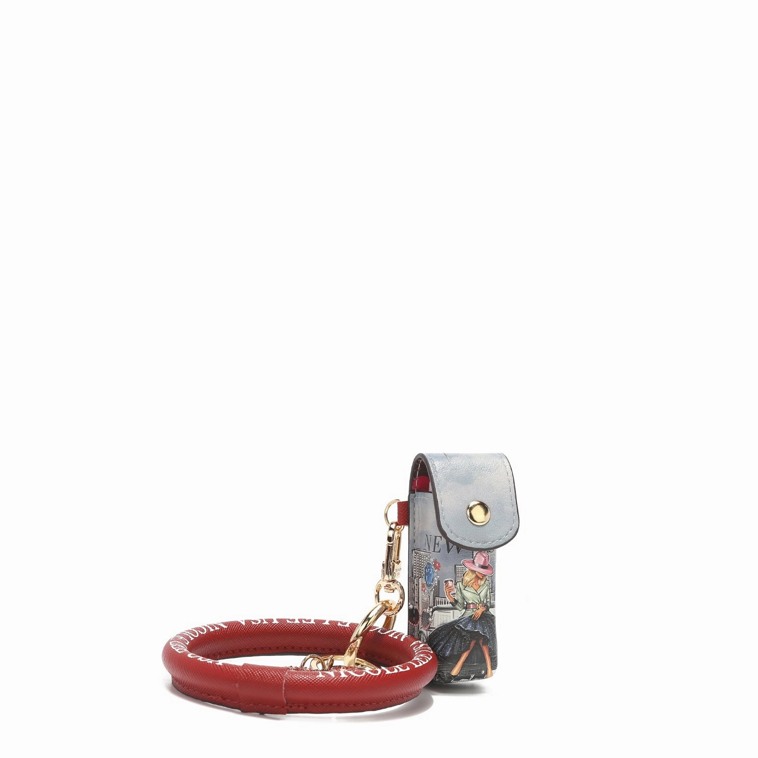 LIPSTICK CASE WRISTLET KEYCHAIN