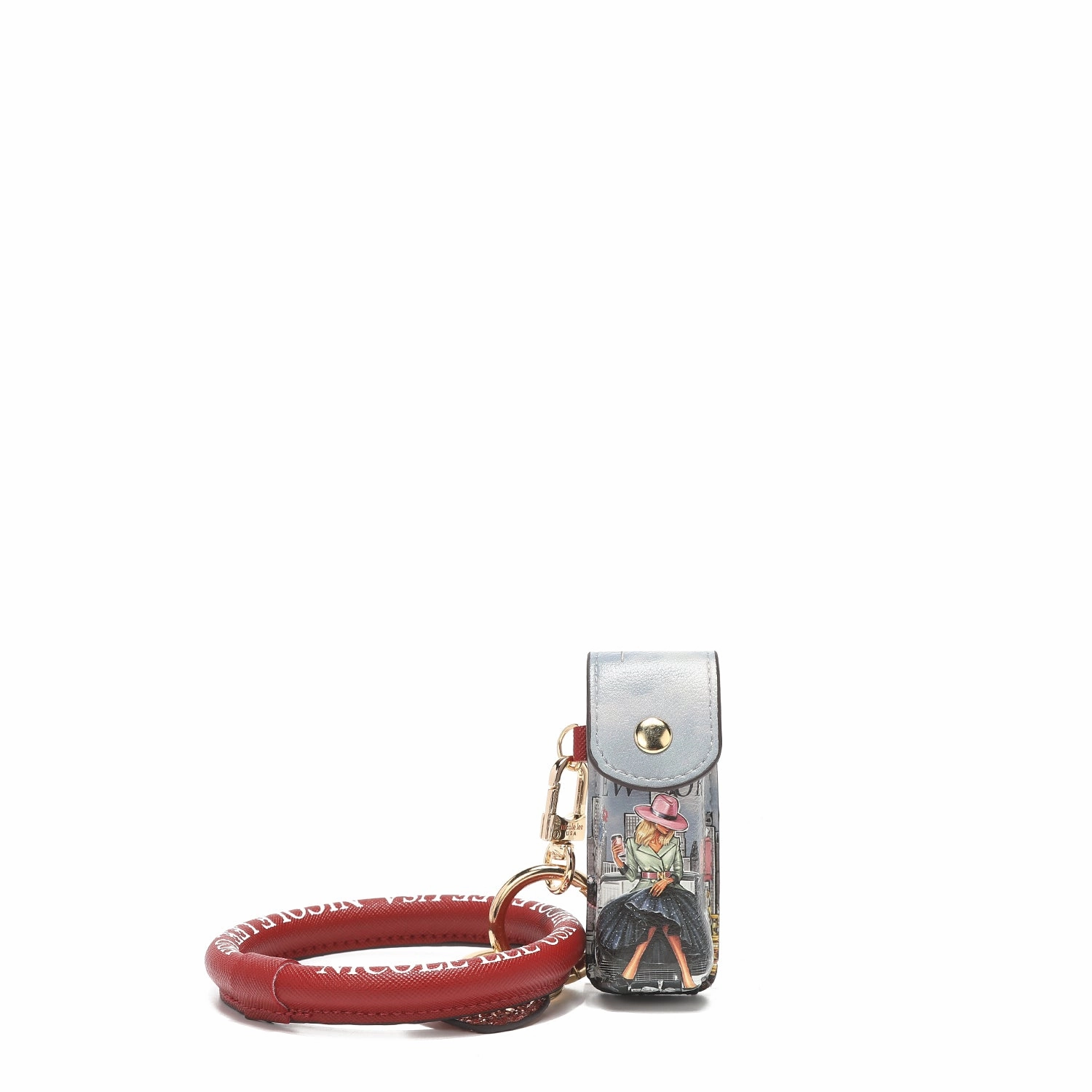 LIPSTICK CASE WRISTLET KEYCHAIN