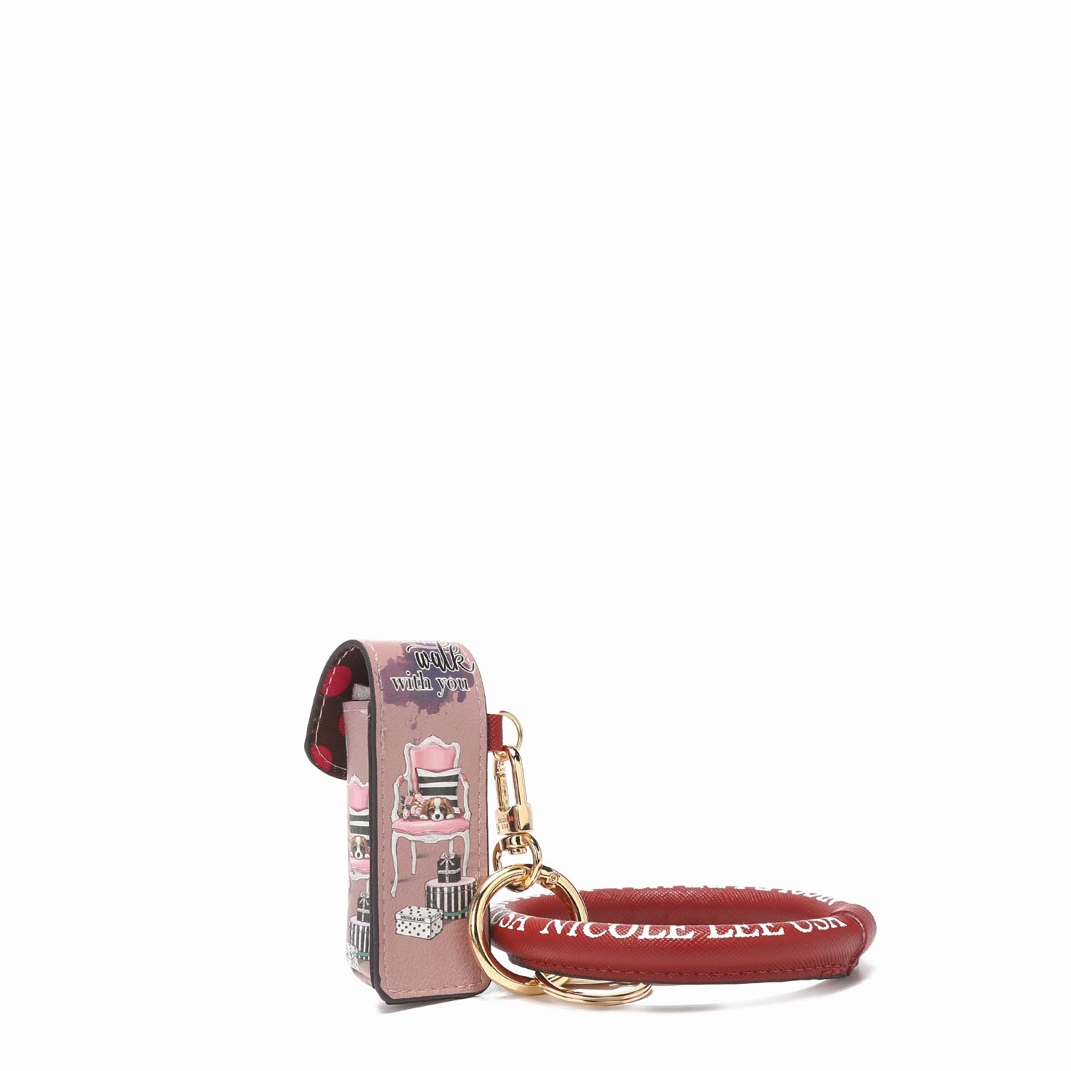 LIPSTICK CASE WRISTLET KEYCHAIN