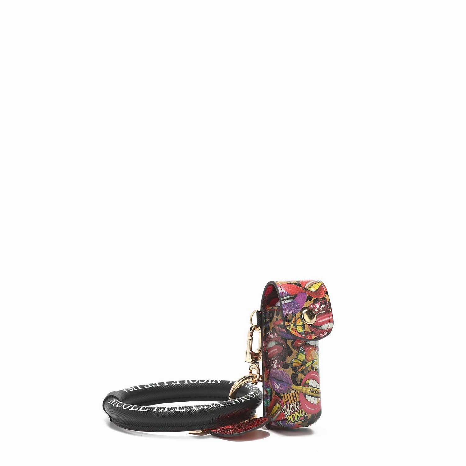 LIPSTICK CASE WRISTLET KEYCHAIN