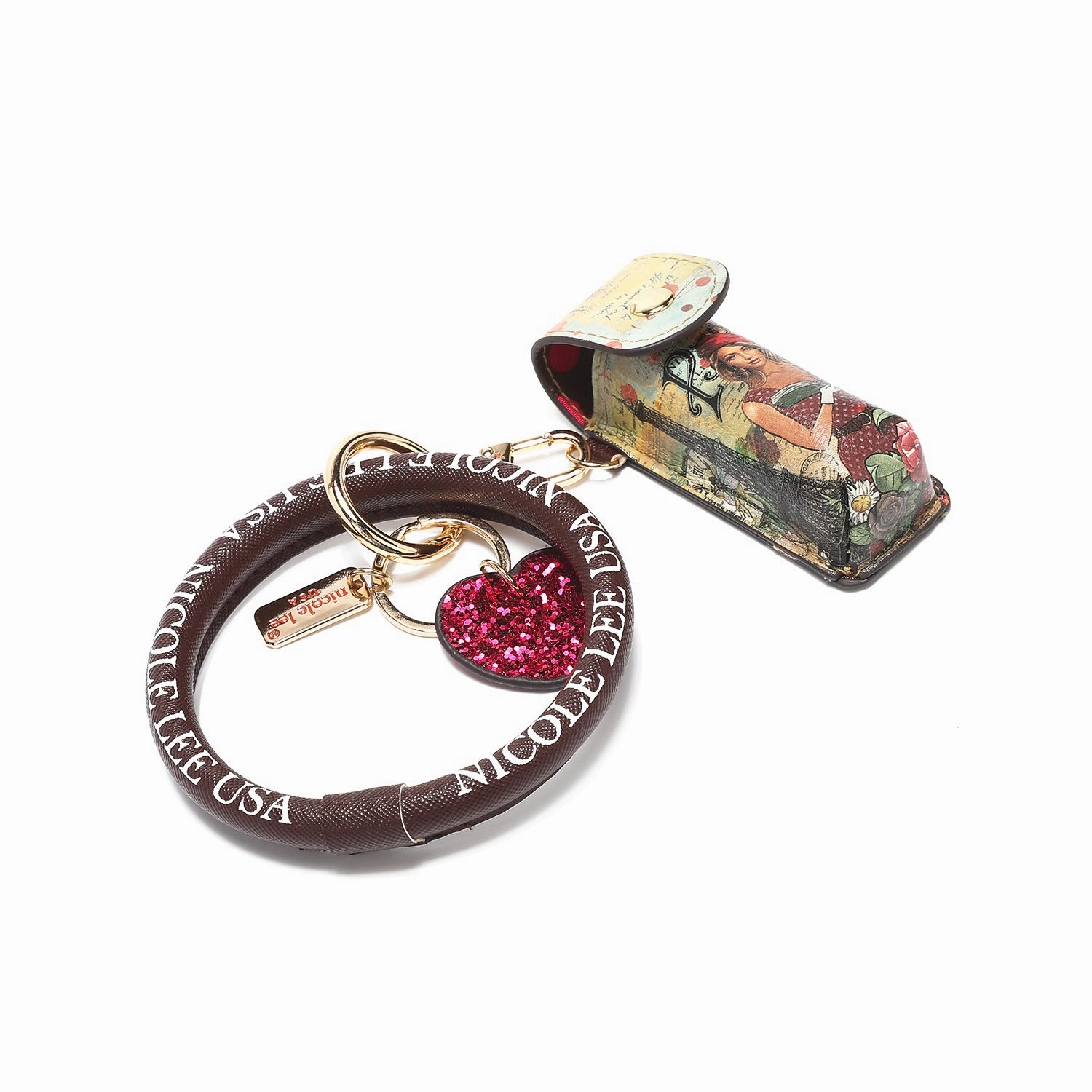 LIPSTICK CASE WRISTLET KEYCHAIN