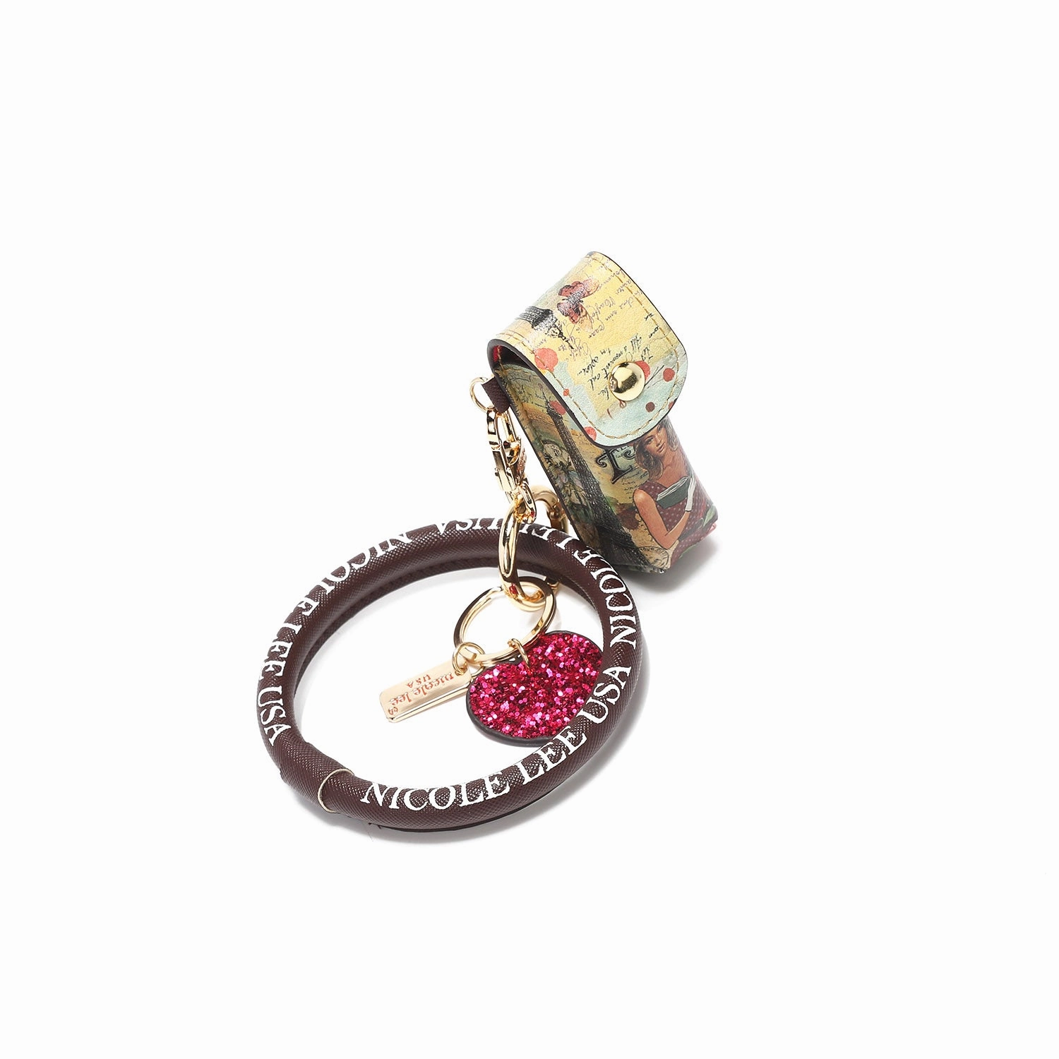 LIPSTICK CASE WRISTLET KEYCHAIN