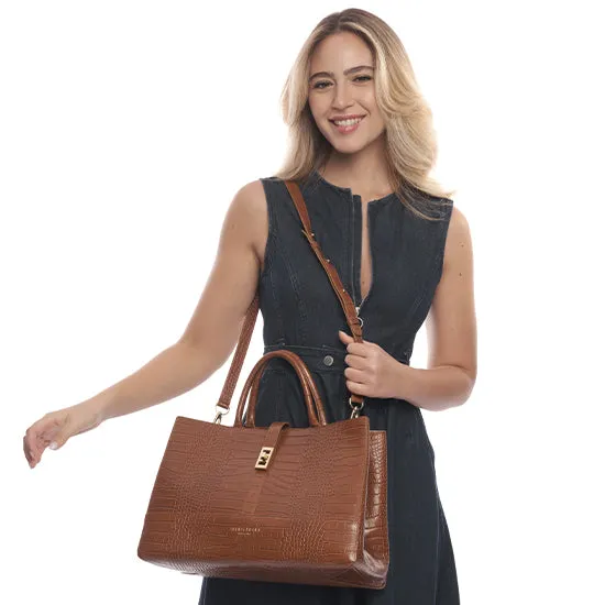 Lola Croco 15 - Camel Brown