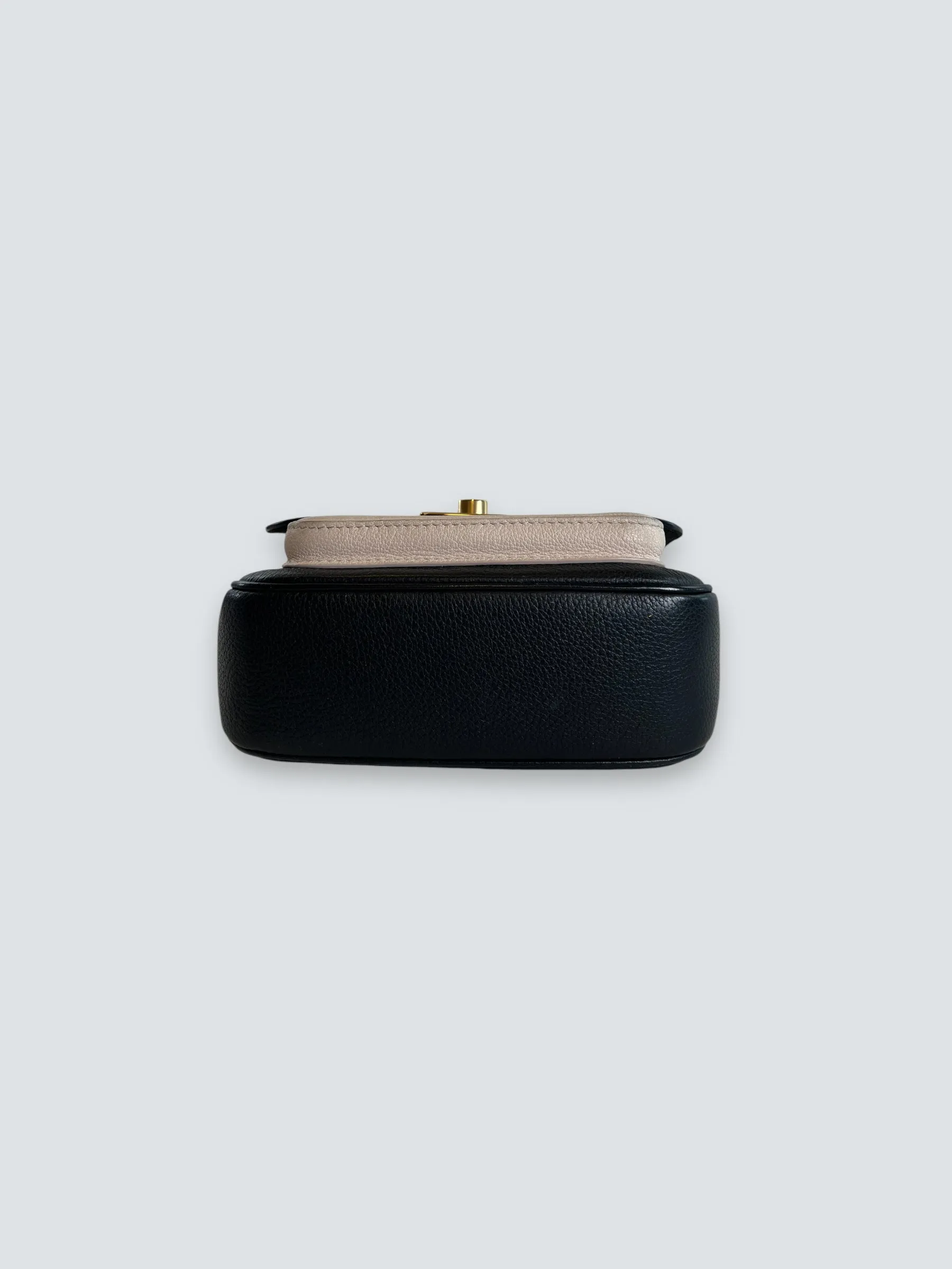 Louis Vuitton Black & Cream Empriente Leather Lockme Tender Crossbody