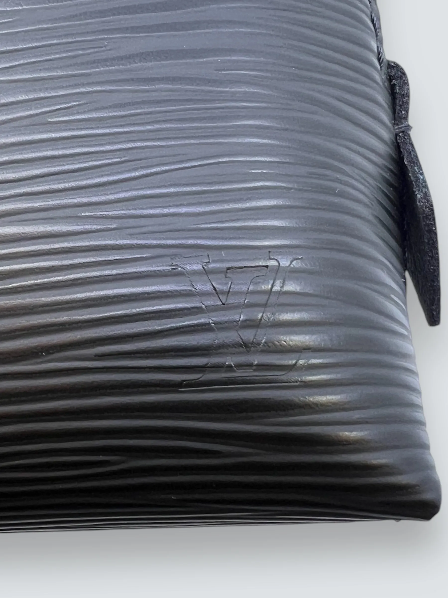 Louis Vuitton Black Epi Leather Makeup Pouch