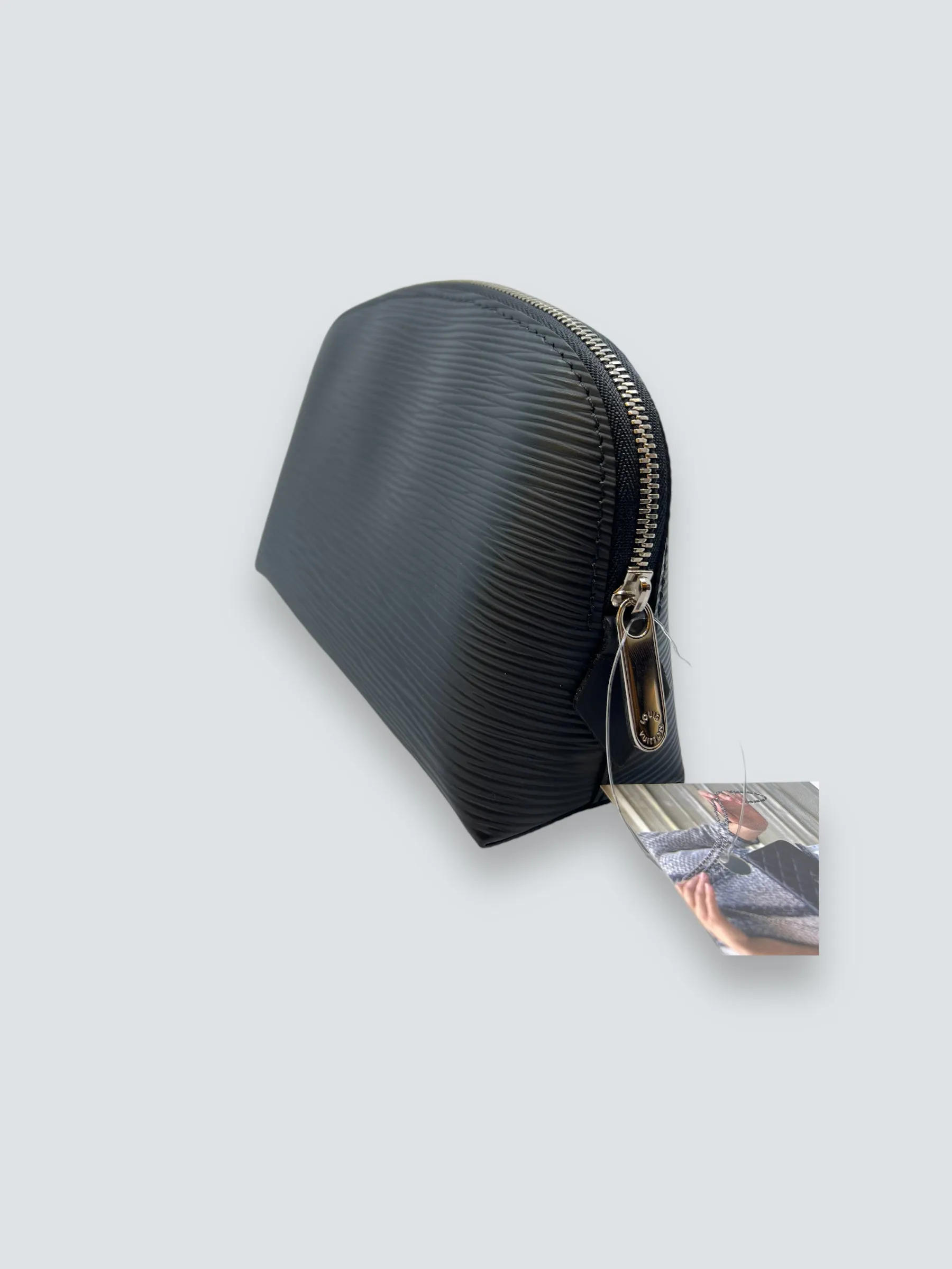 Louis Vuitton Black Epi Leather Makeup Pouch