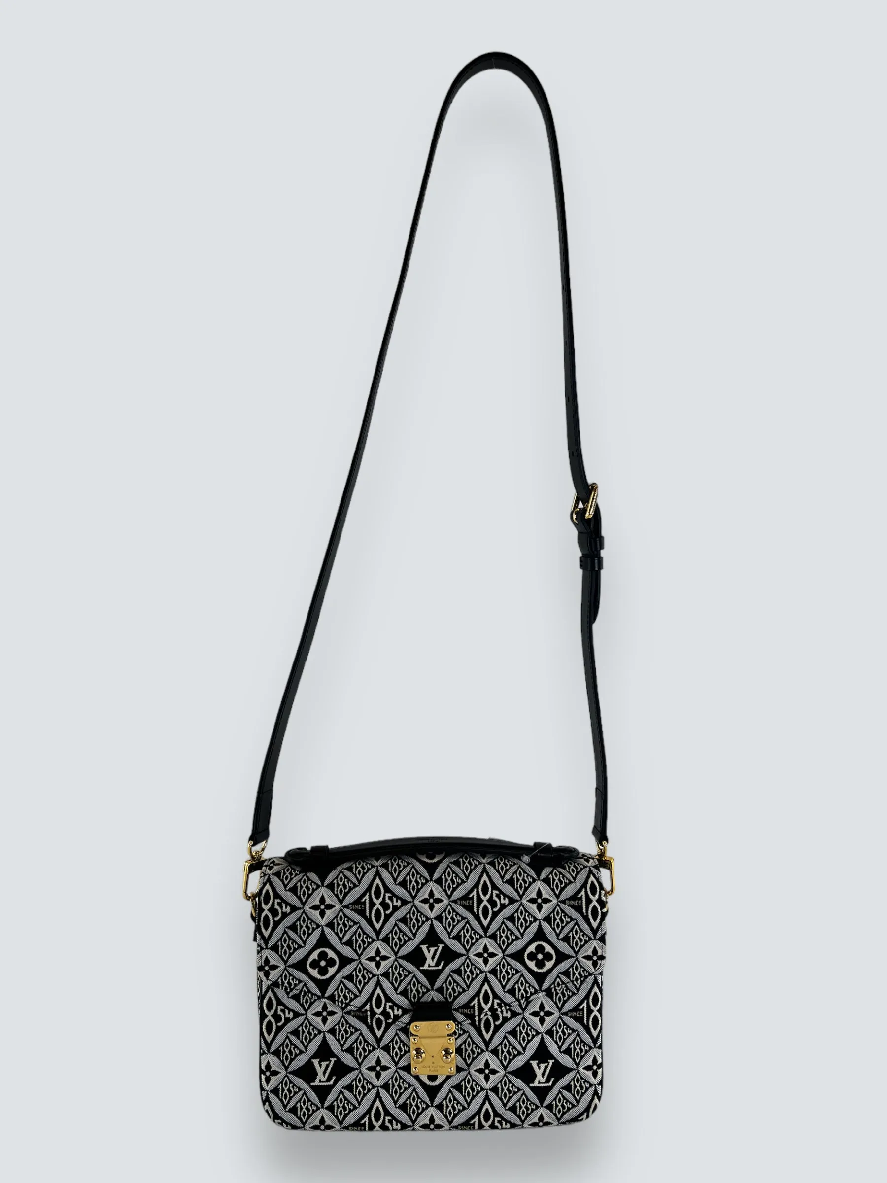 Louis Vuitton Limited Edition Monochrome Canvas 1854 Pochette Metis