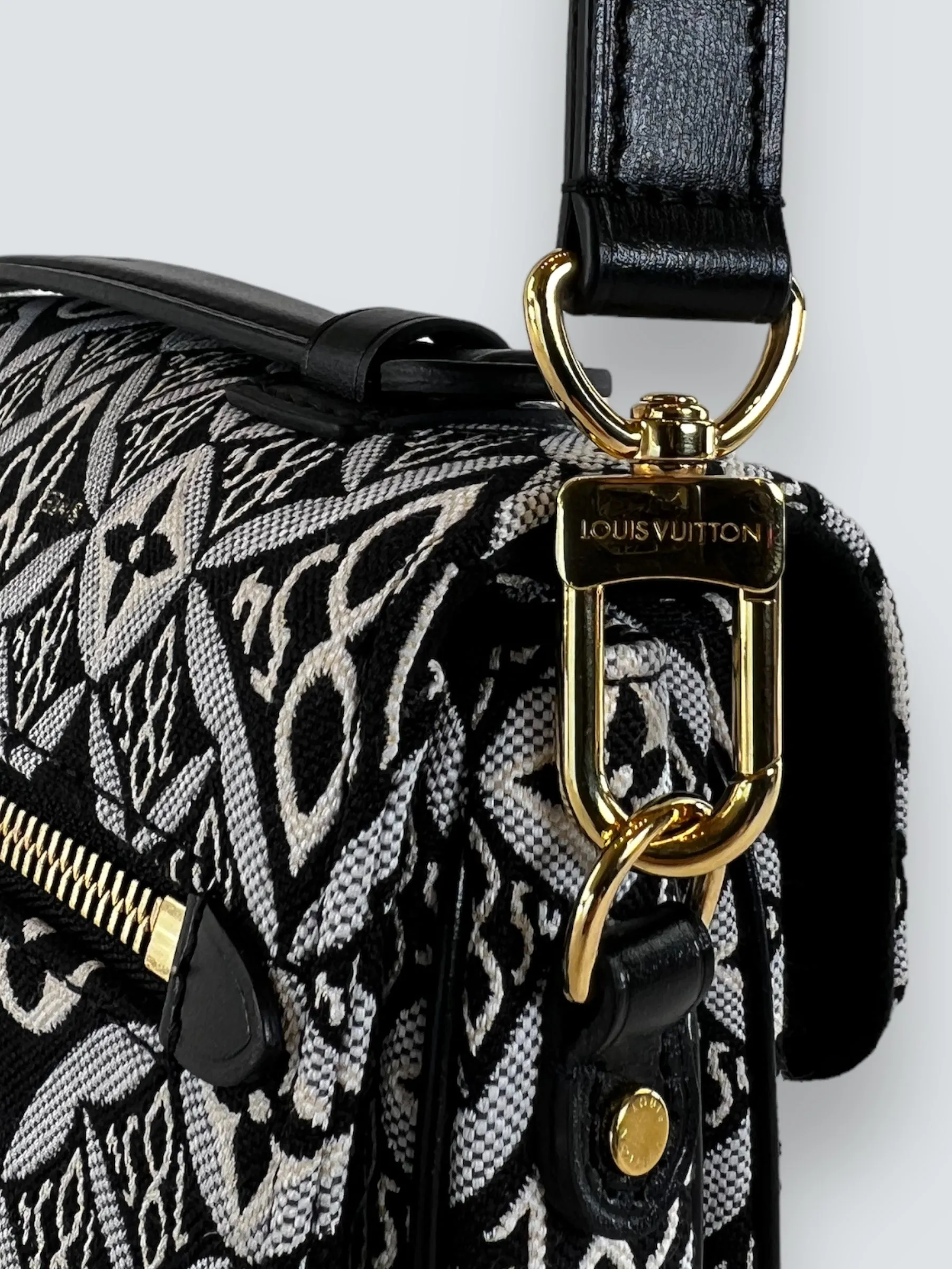 Louis Vuitton Limited Edition Monochrome Canvas 1854 Pochette Metis