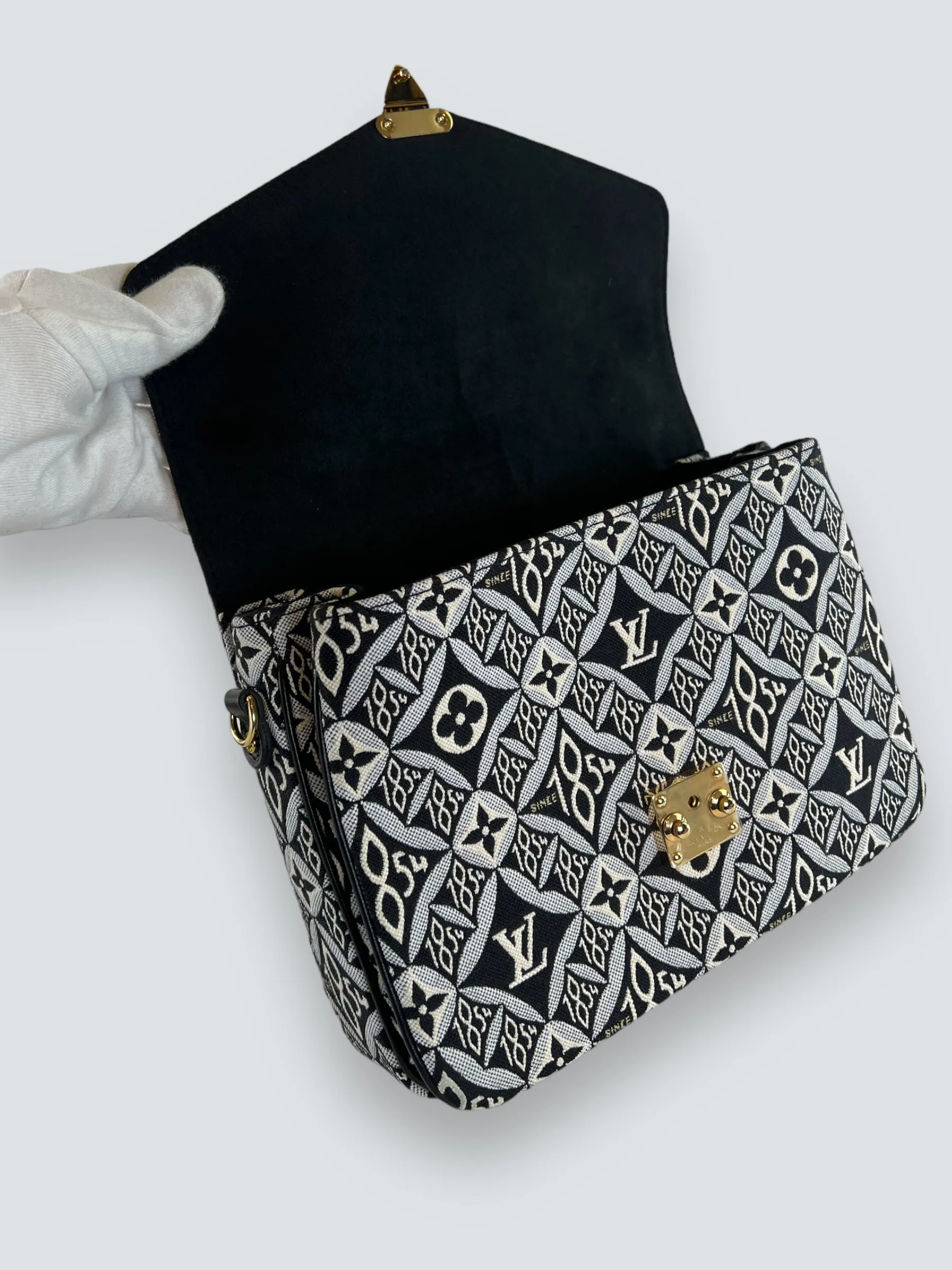 Louis Vuitton Limited Edition Monochrome Canvas 1854 Pochette Metis