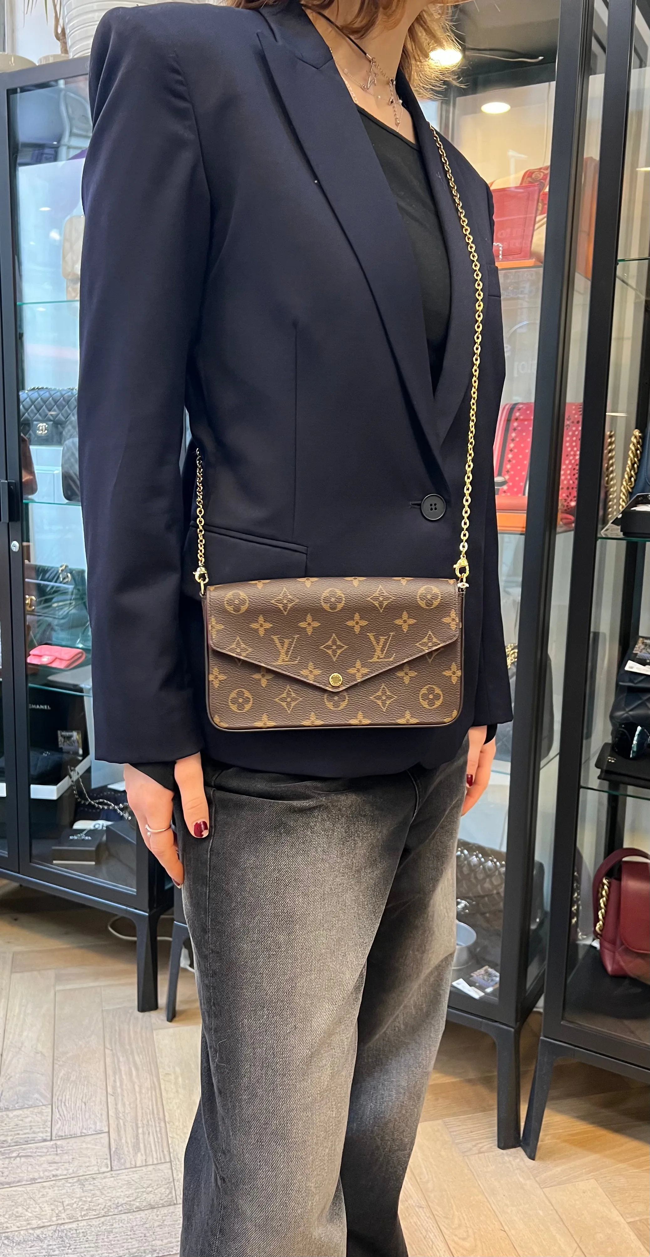 Louis Vuitton Monogram Canvas Felicie Crossbody