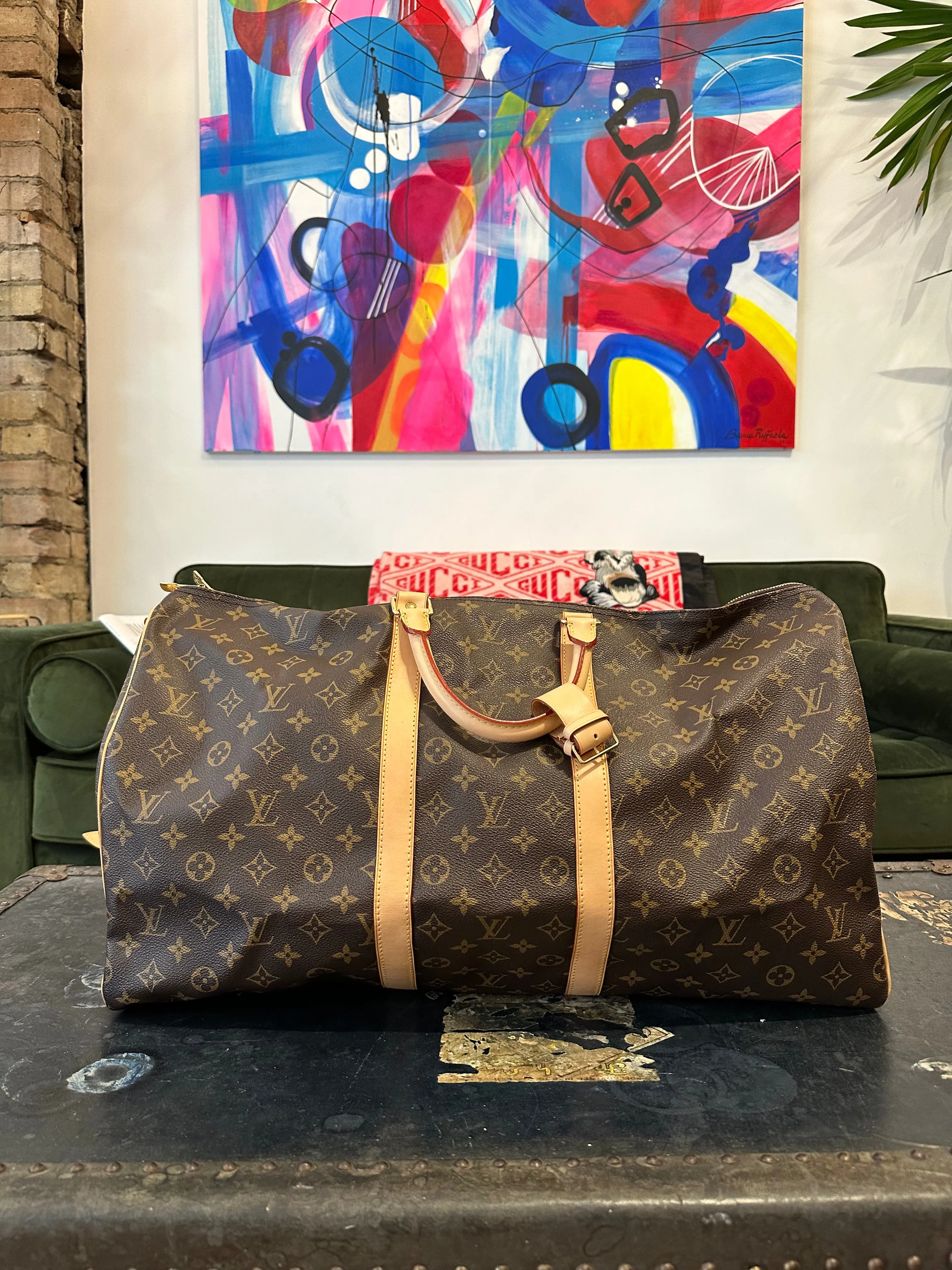 Louis Vuitton Monogram Canvas Keepall Bandouliere 55
