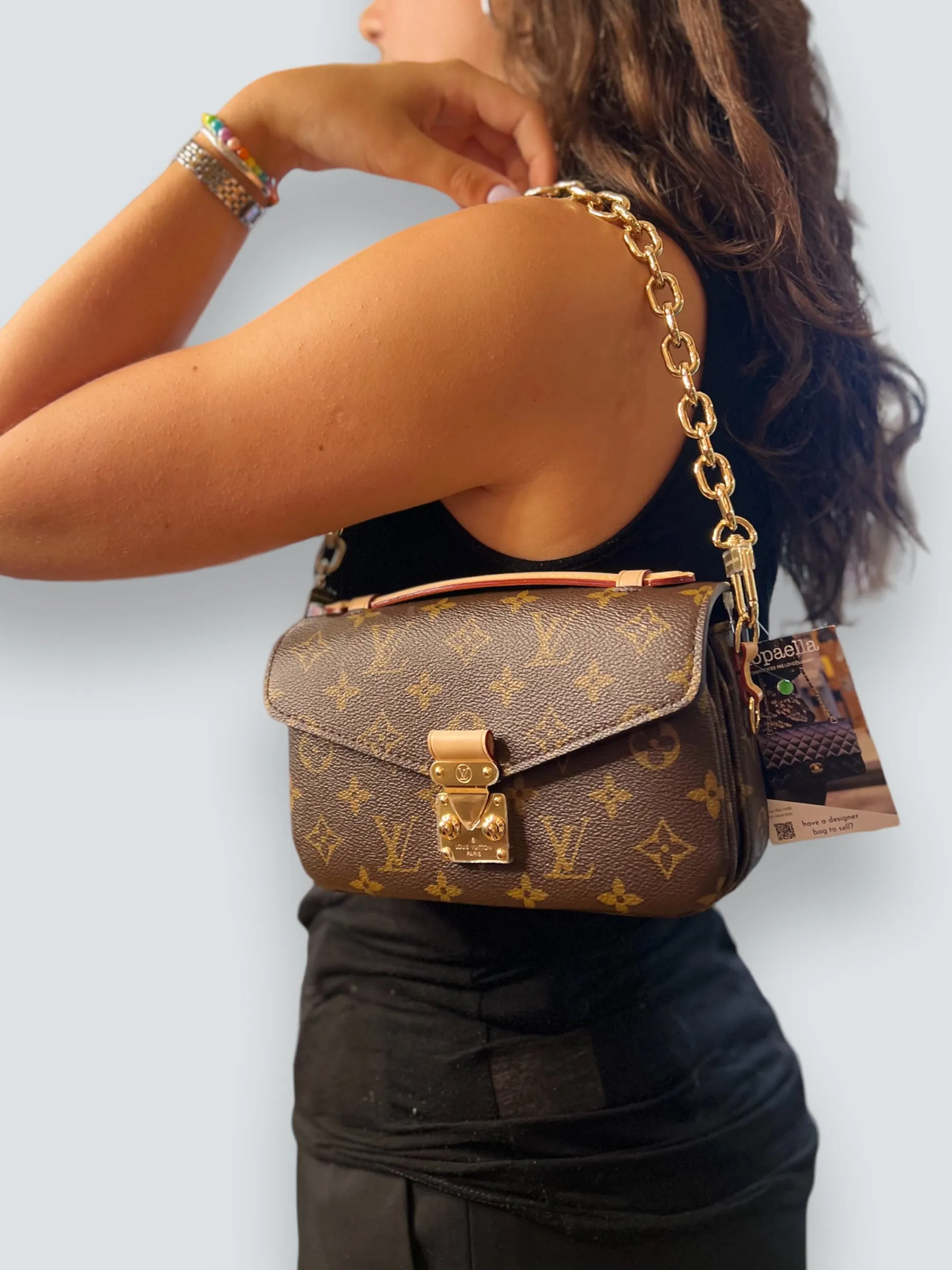 Louis Vuitton Monogram Canvas Pochette Métis East West